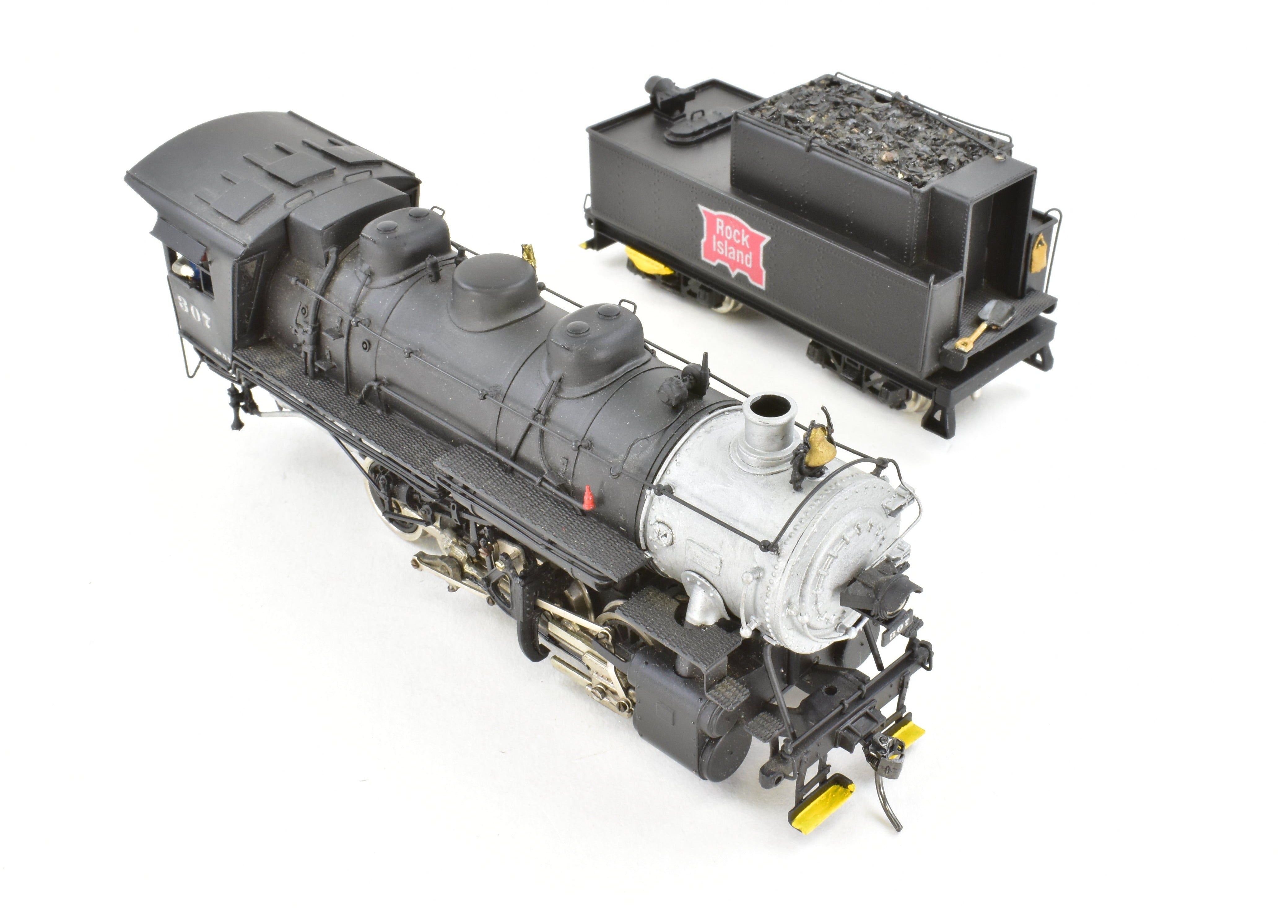 High - Quality HO Scale Brass PFM - Tenshodo CRI&P Rock Island 0 - 8 - 0 Switcher Locomotive Model, FP No. 307