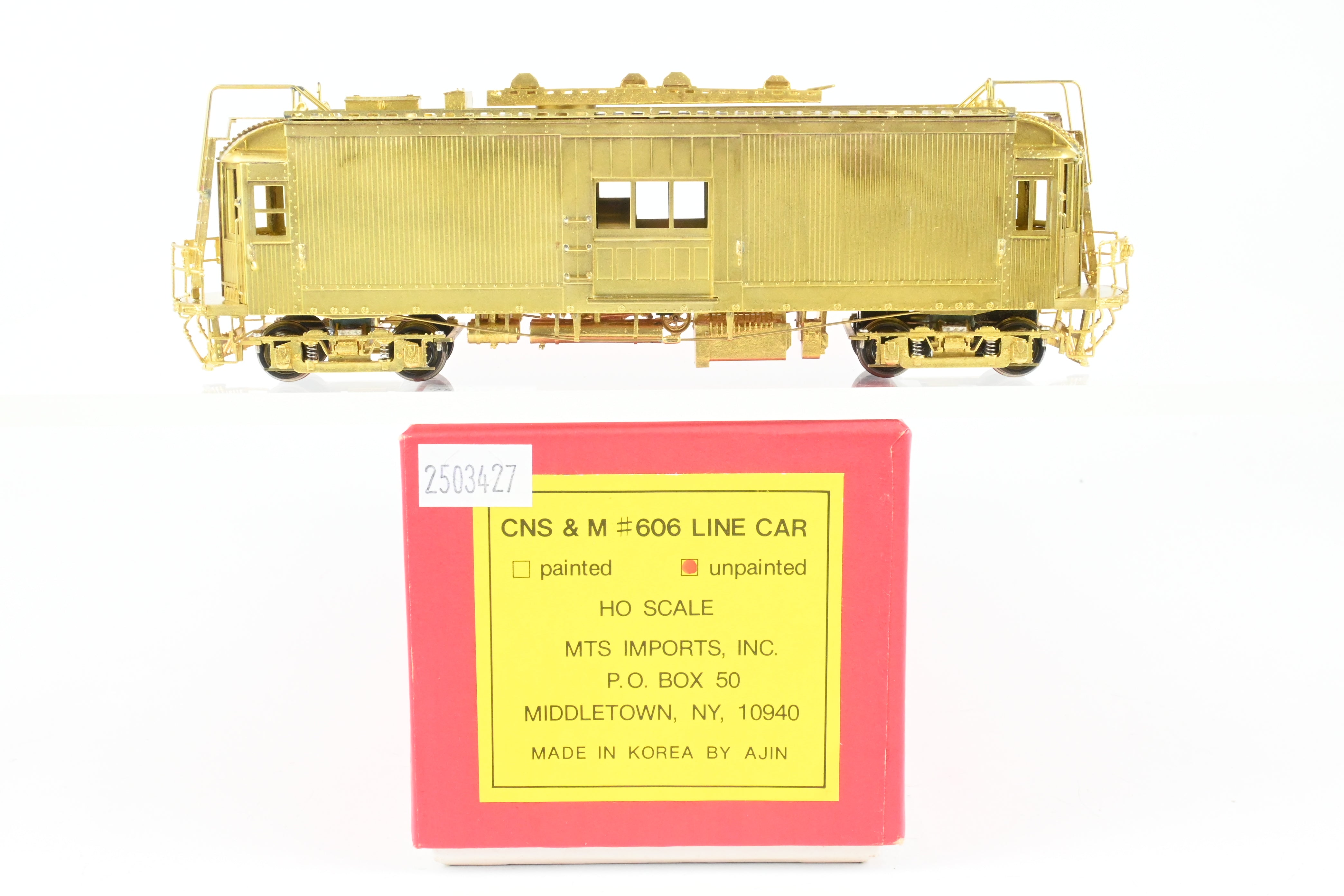 1994 HO Brass MTS Imports North Shore Line #606 Model Line Car