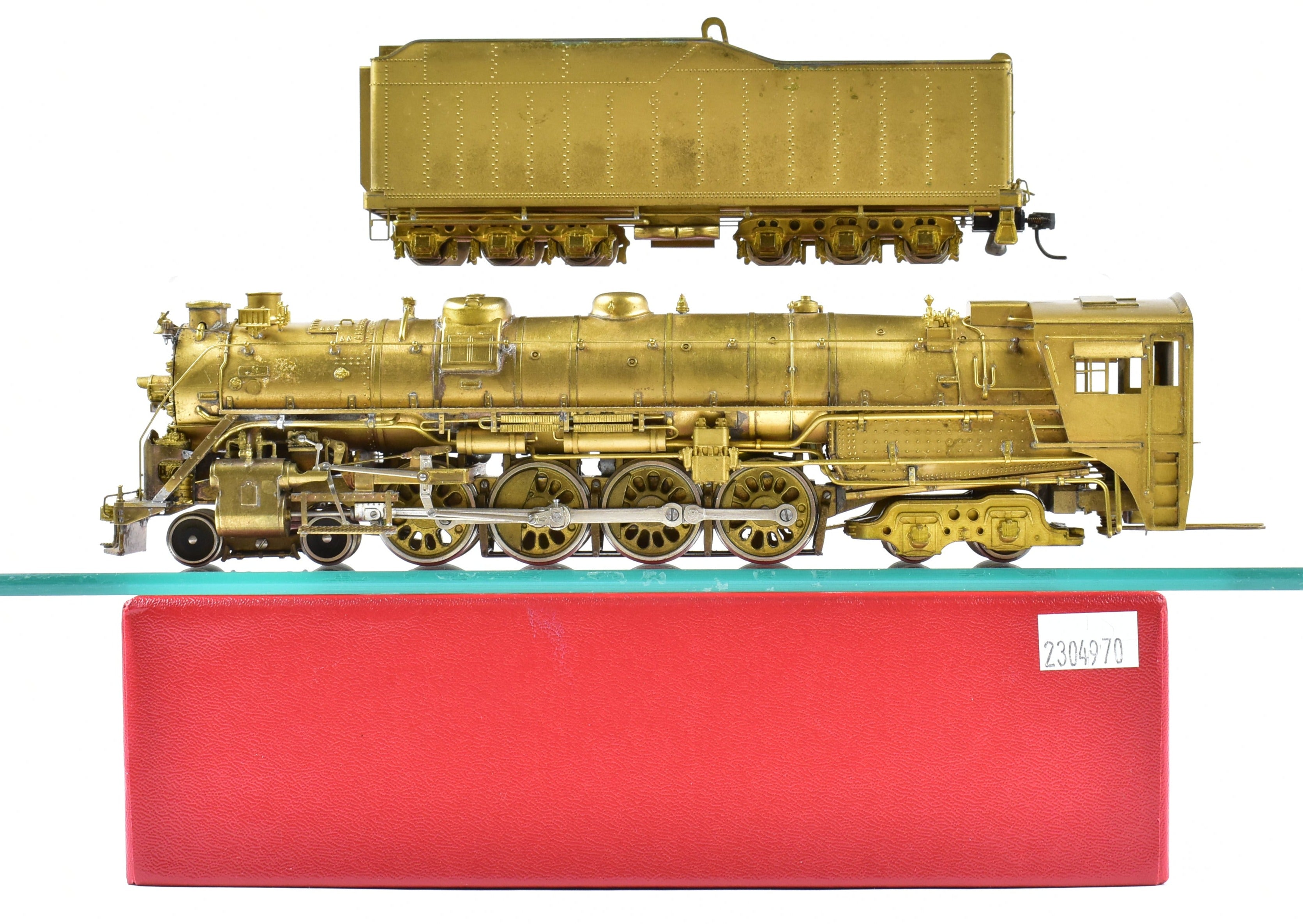High - Quality HO Scale Brass Pacific Fast Mail Model - Toby's Denver & Rio Grande Western 4 - 8 - 4 Class M - 68 Steam Locomotive in ReBoxx Packaging