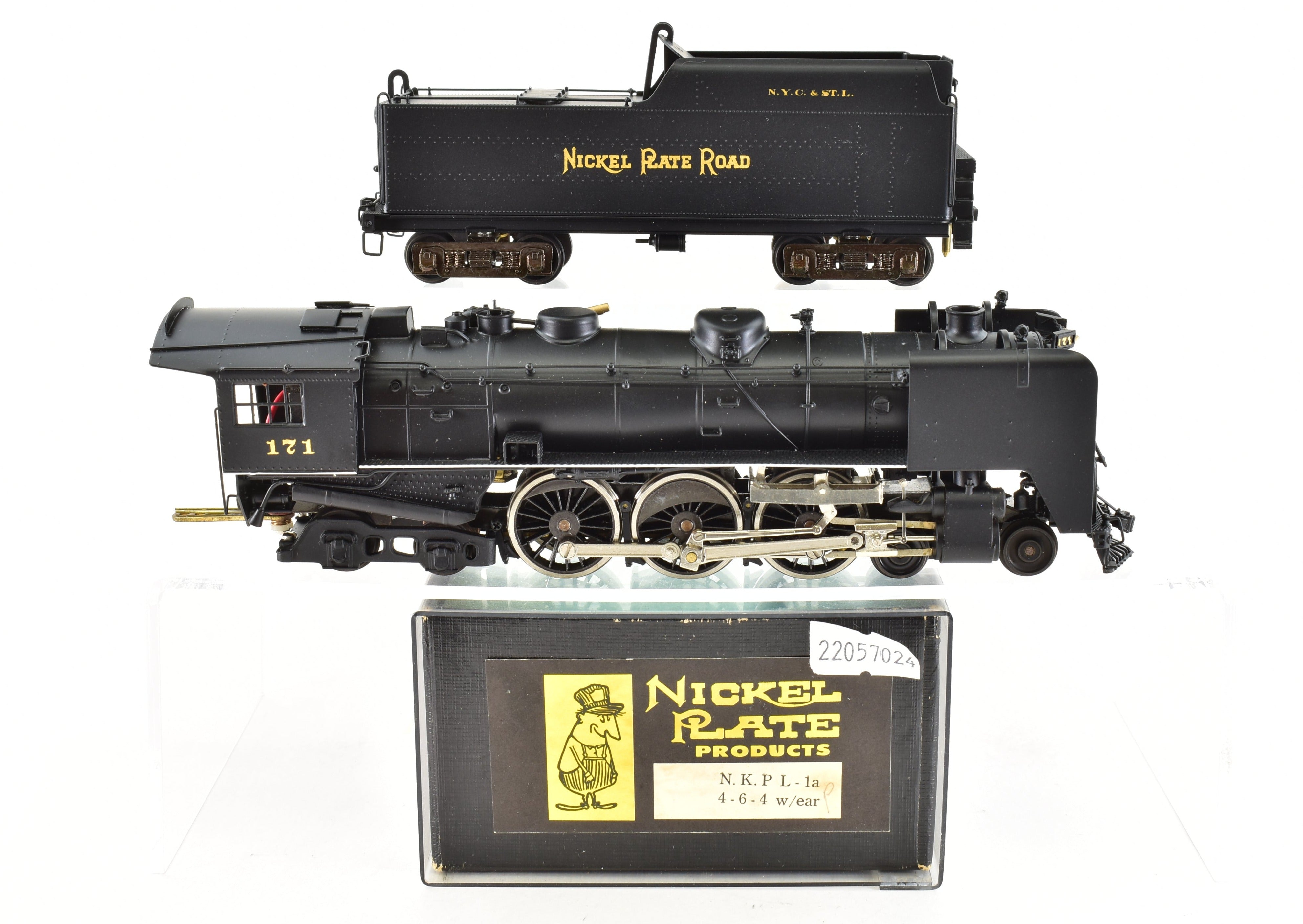 HO Scale Brass NPP Nickel - Plated NKP Class L - 1a 4 - 6 - 4 Pro - Painted Smoke Lifters Model