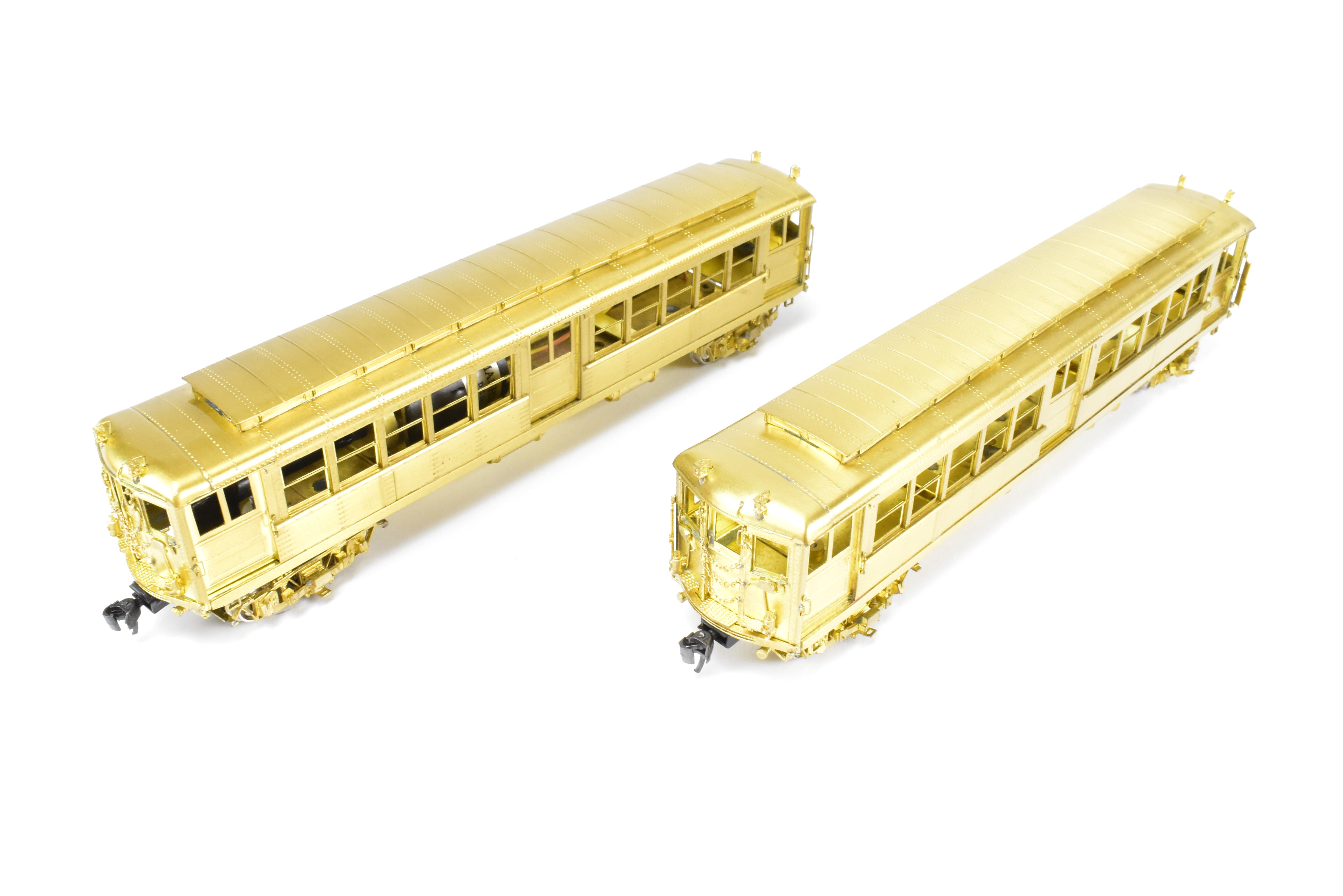 HO Scale Brass Subway Model - MTS Imports IRT Interborough Rapid Transit Deck Roof High-Voltage 2-Car Set for Model Railroads