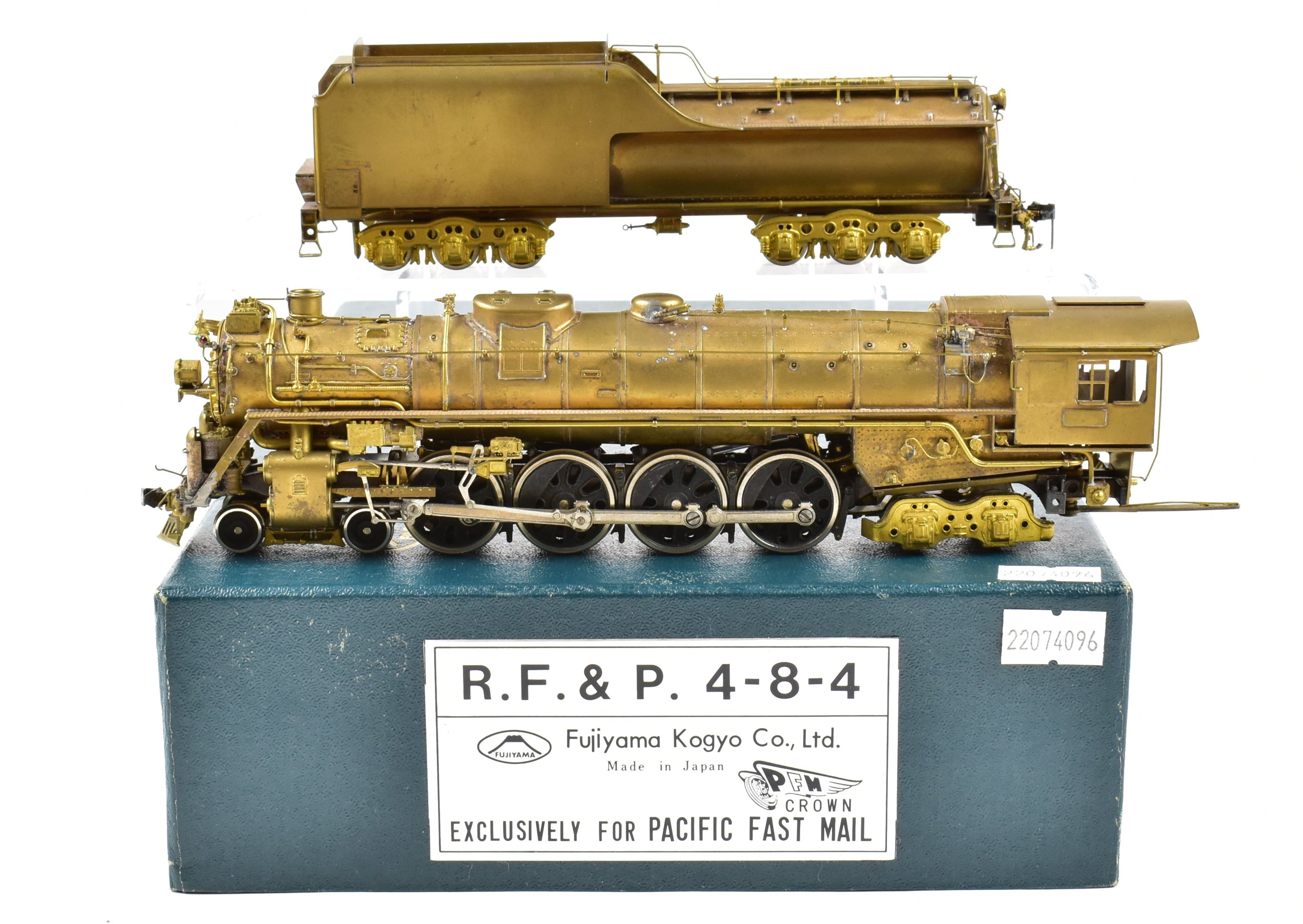 HO Scale Brass PFM Fujiyama 4-8-4 'The Governor' Model, Well-Serviced