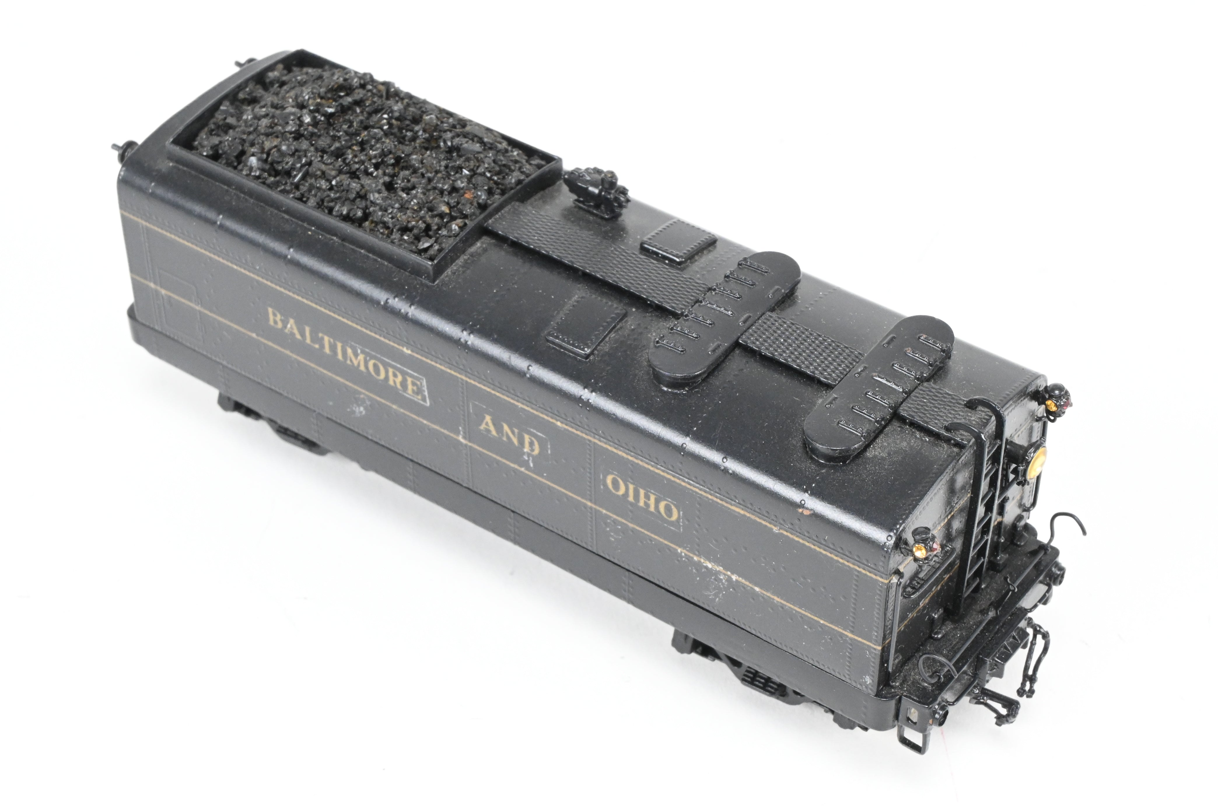 HO Scale Custom Painted Brass Tender for B&O - Baltimore & Ohio Class V-2 “Lord Baltimore” 4-6-4 Locomotive, No Box Included
