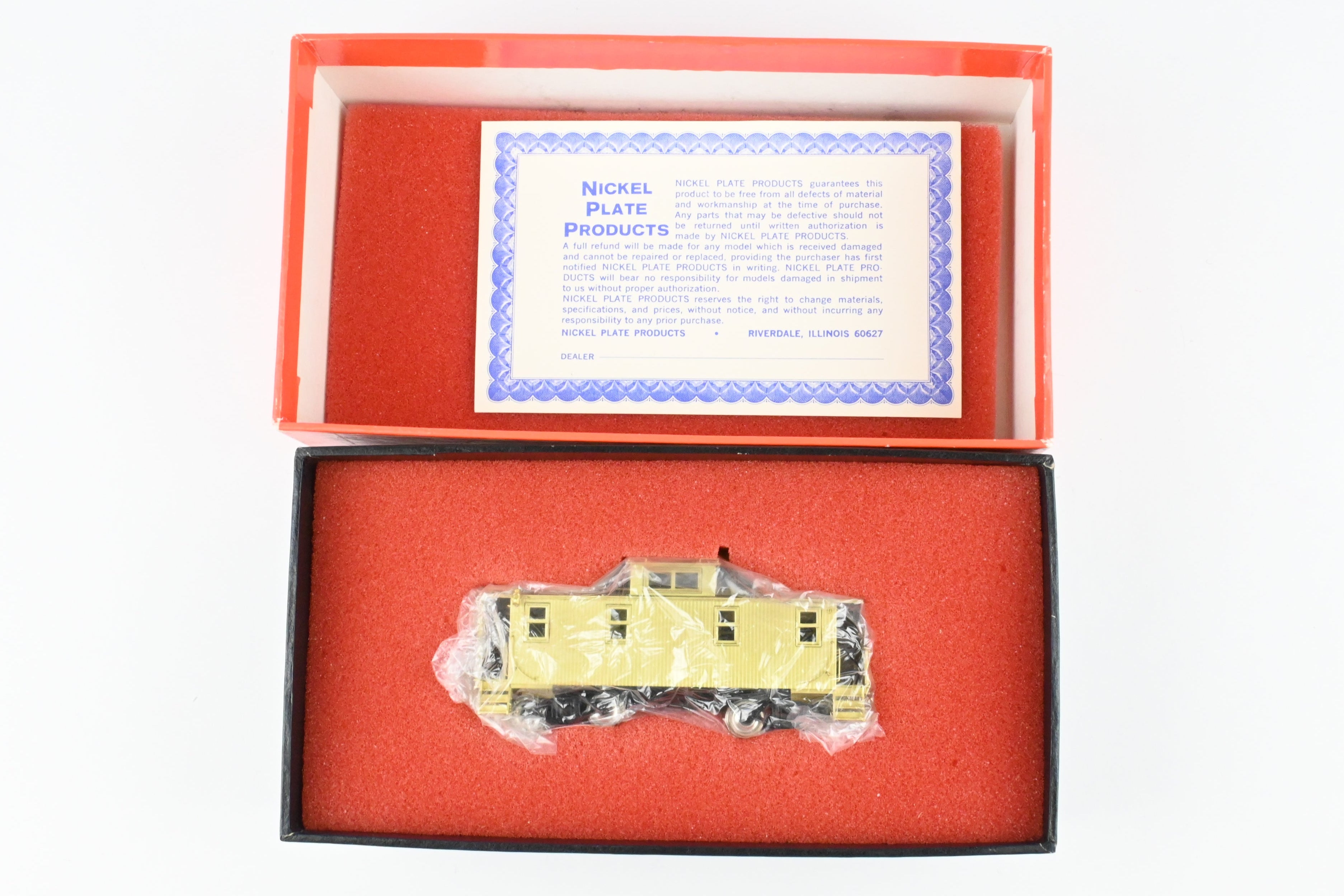 HO Scale Brass Nickel Plate Products Wood Caboose for DLW or C&IM Railways