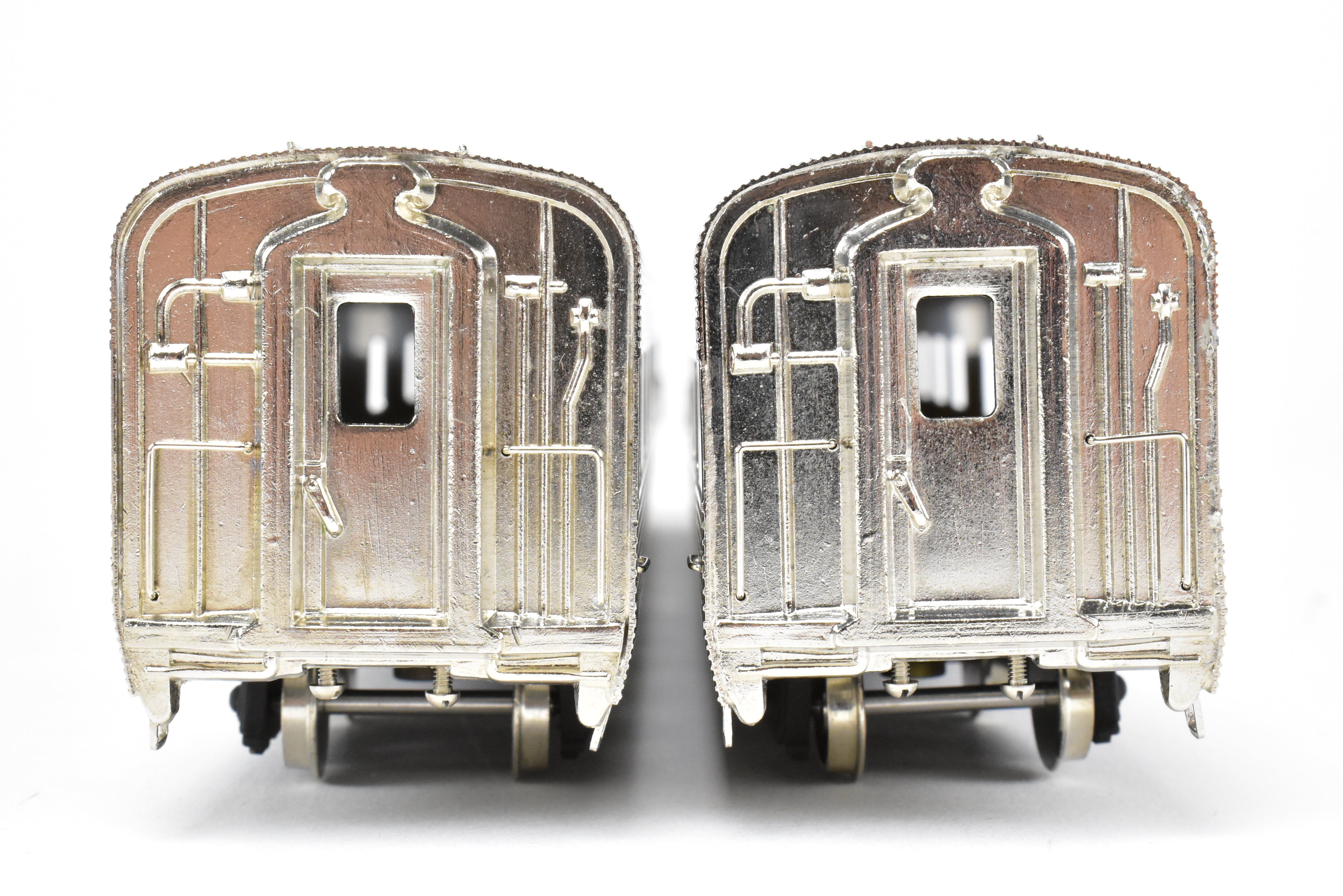 HO Scale Brass NPP Nickel - Plated California Zephyr Pullman Roomette Sleeper Set