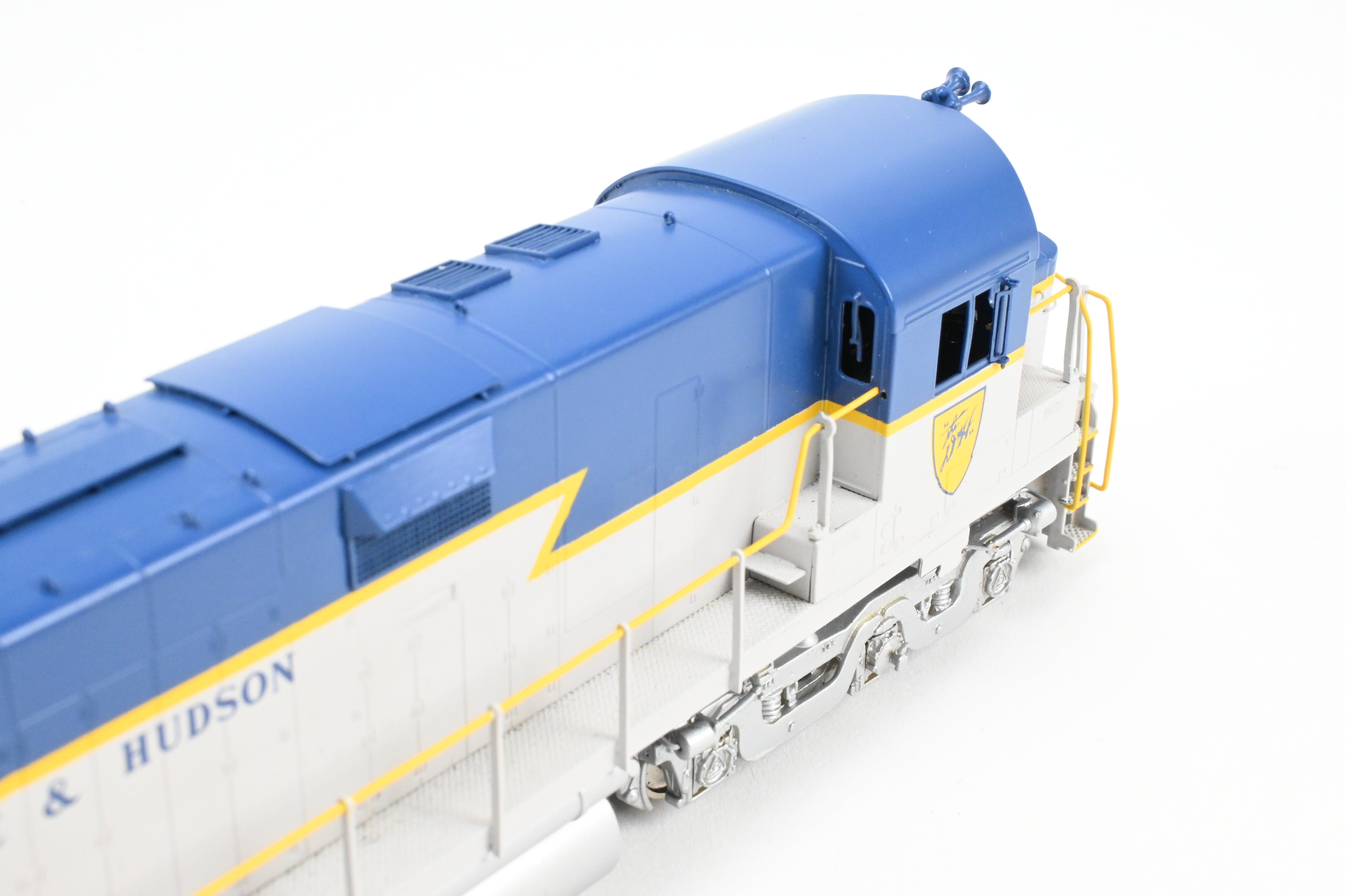 HO Scale Brass Model of Delaware and Hudson C - 628 FP Locomotive in Blue/Grey Scheme by HO Brass Oriental Limited and Challenger Imports