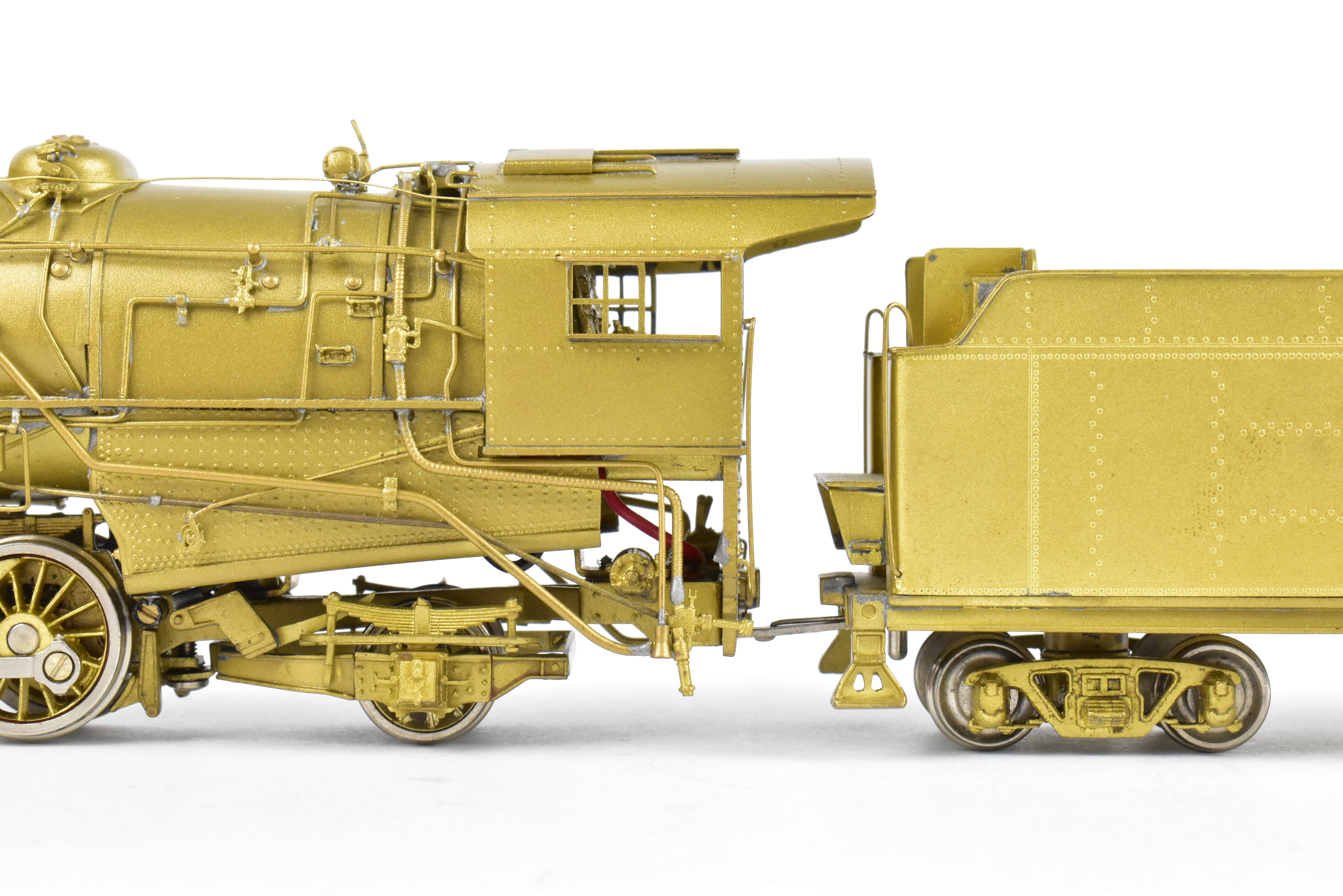 High - Quality HO Scale Brass Key Imports Model of United States Railway Administration (USRA) Various Roads Heavy 2 - 10 - 2 Steam Locomotive