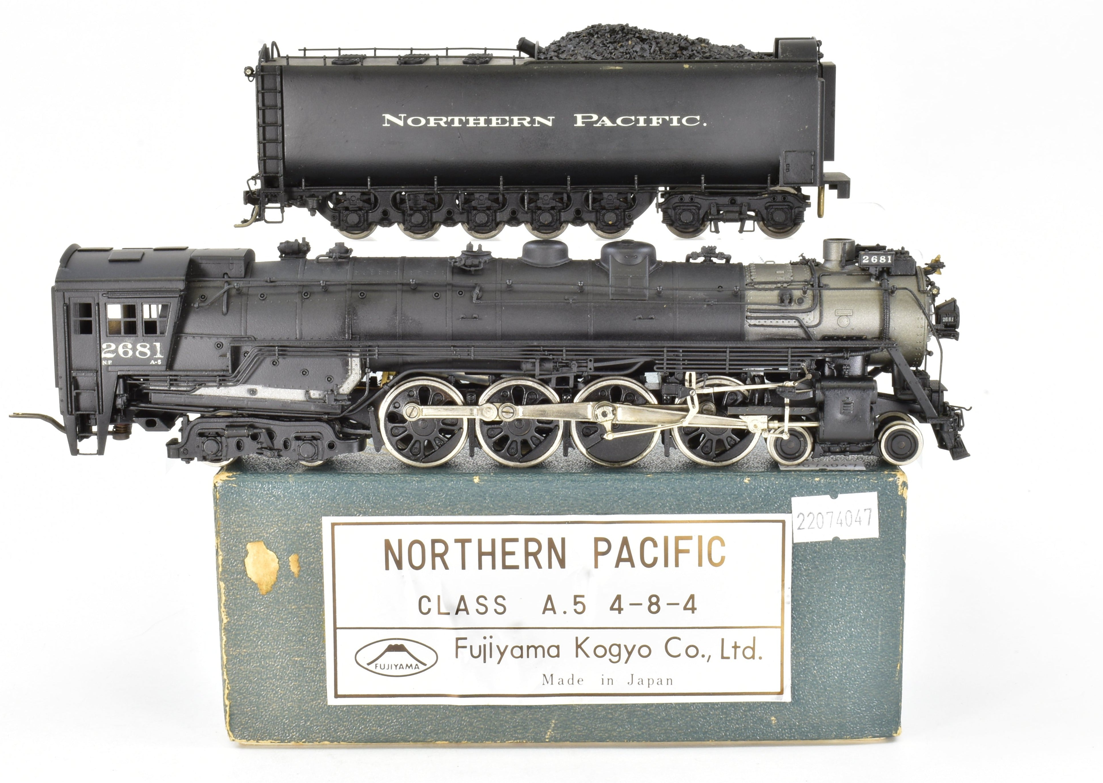 HO Scale Brass PFM - Fujiyama Northern Pacific 4-8-4 Class A-5 Model from 1972 Run with Custom Painting