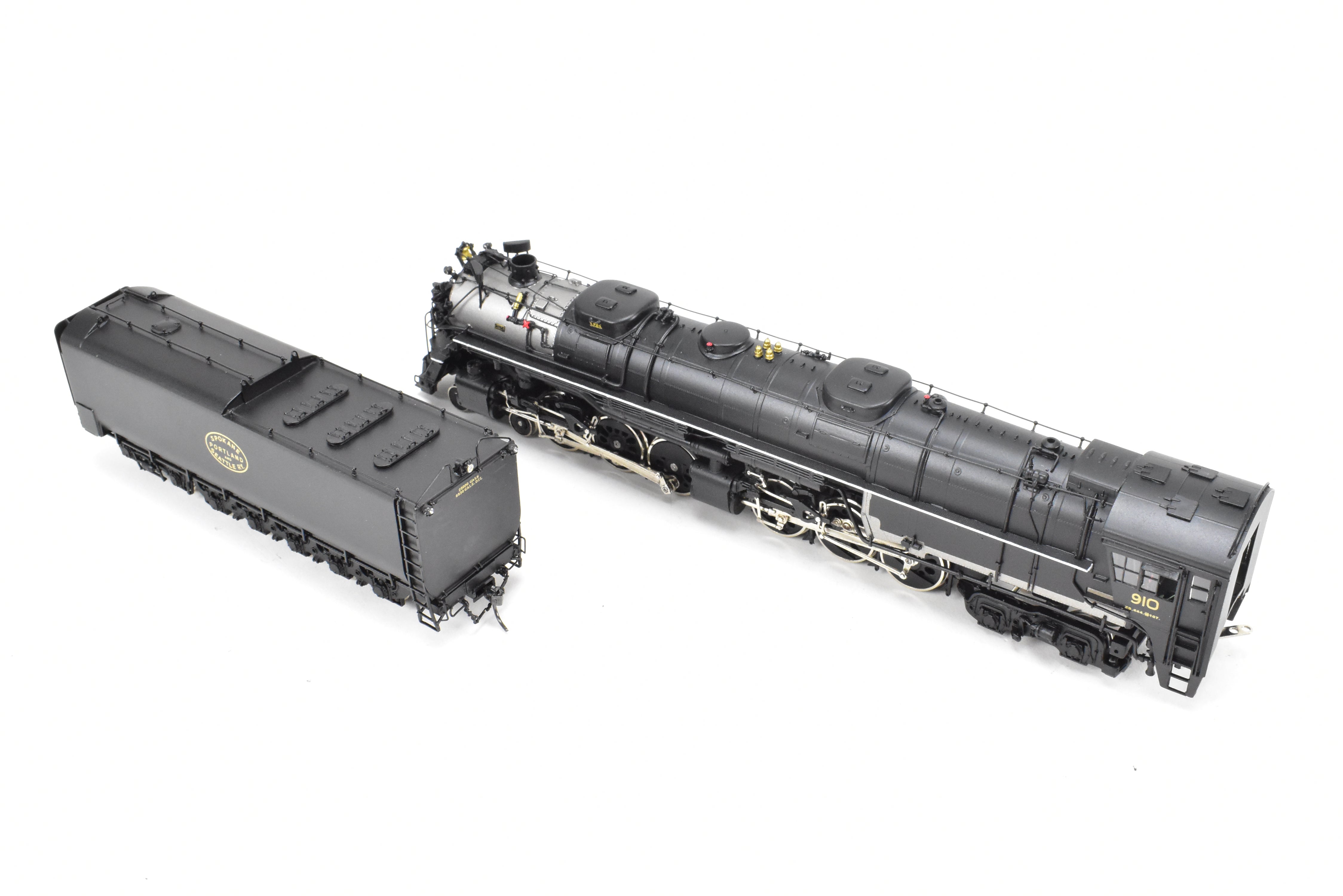 HO Scale Brass Model Train - Sunset Models SP&S (Spokane, Portland & Seattle) Z - 8 4 - 6 - 6 - 4 Challenger FP No. 910 with QSI DCC and Sound Function