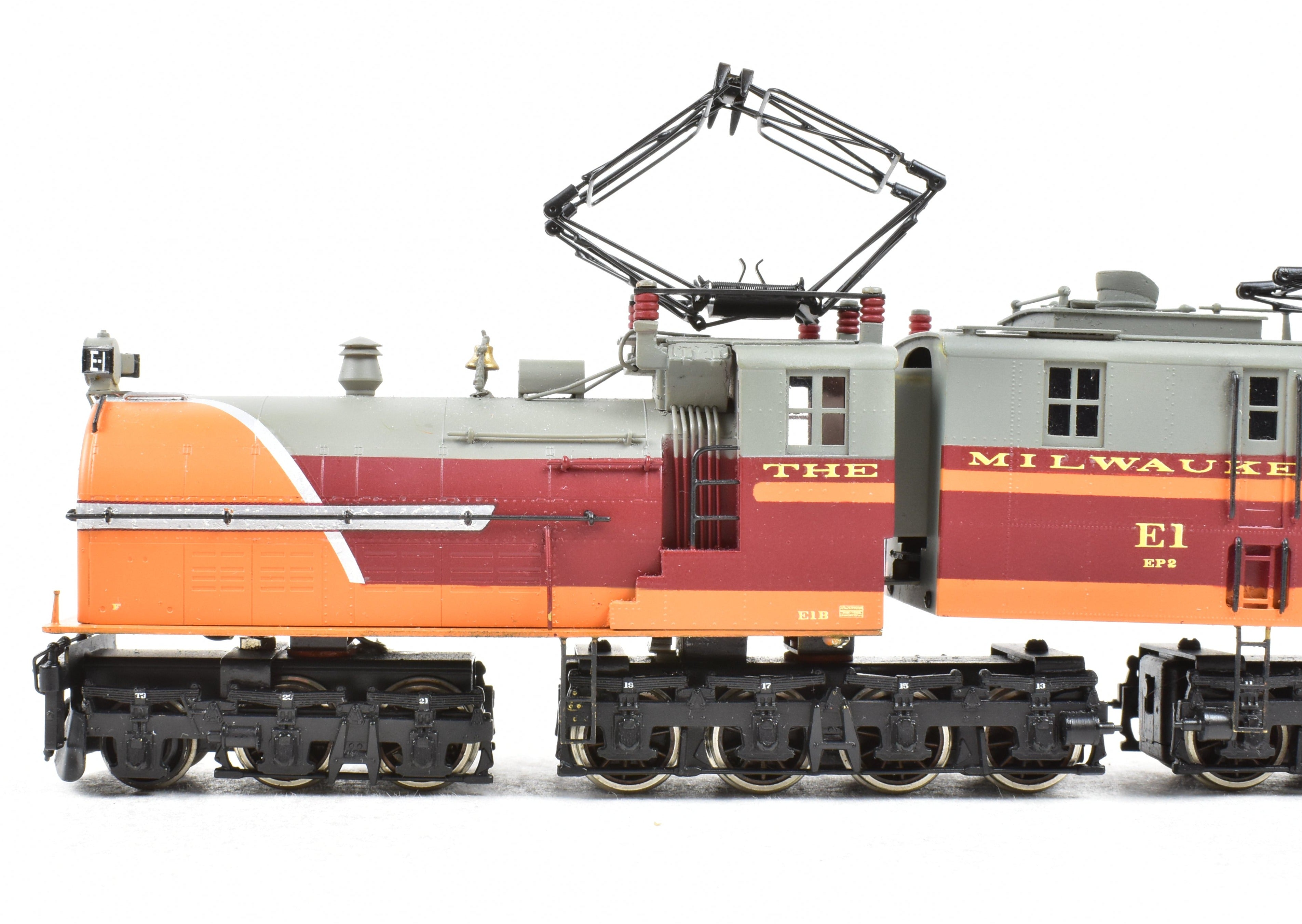 High - Quality HO Scale Custom Brass Milwaukee Road EP - 2 BI - Polar Gearless Electric Model Train Pro - Painted No. E1