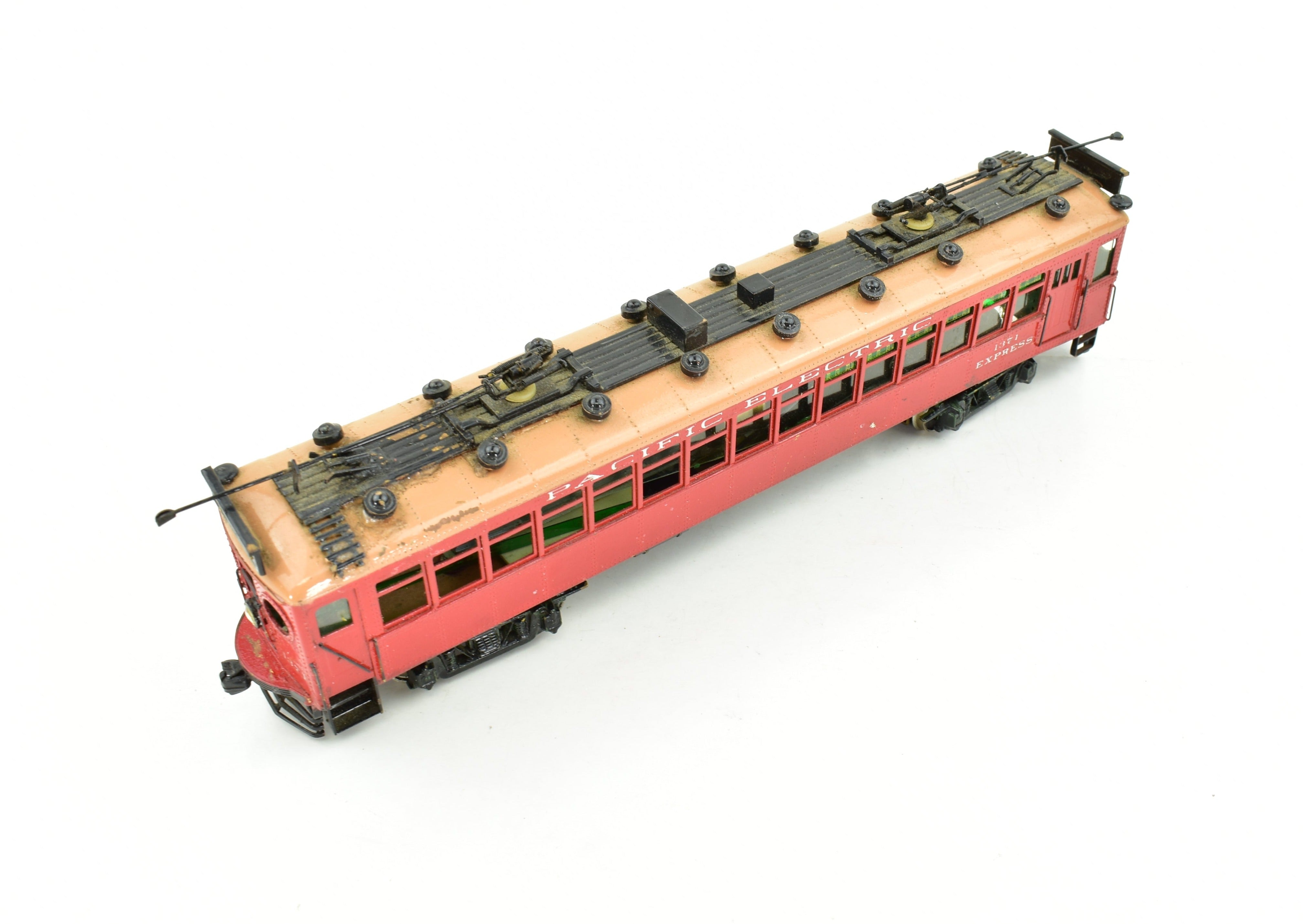 HO Brass Suydam Pacific Electric Portland Combine with Painted Can Motor - Sold As Is