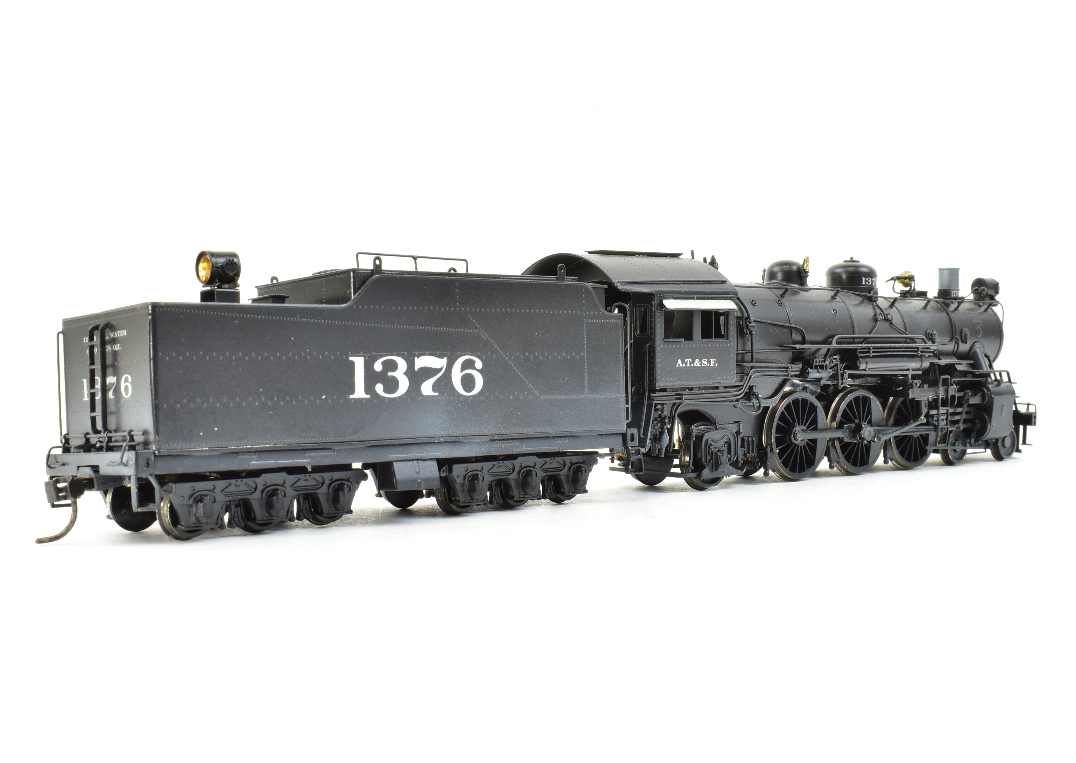 Hallmark HO Scale Brass Pacific Fast Mail Model Train - Fujiyama ATSF Santa Fe 4-6-2 Class 1337 Custom Painted with Exquisite Details