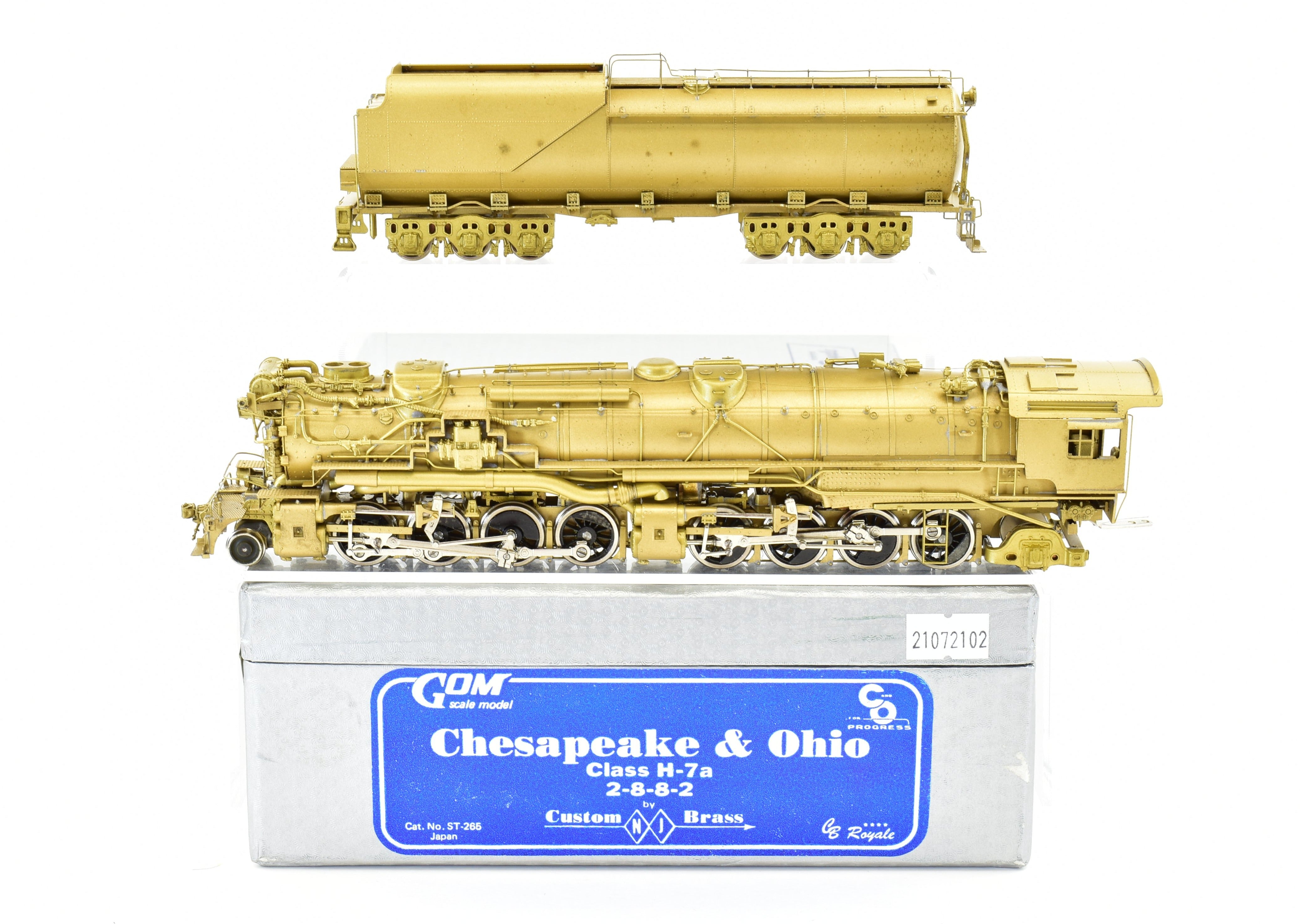 HO Scale Royale Series Custom Brass C&O Chesapeake & Ohio H-7a 2-8-8-2 Model