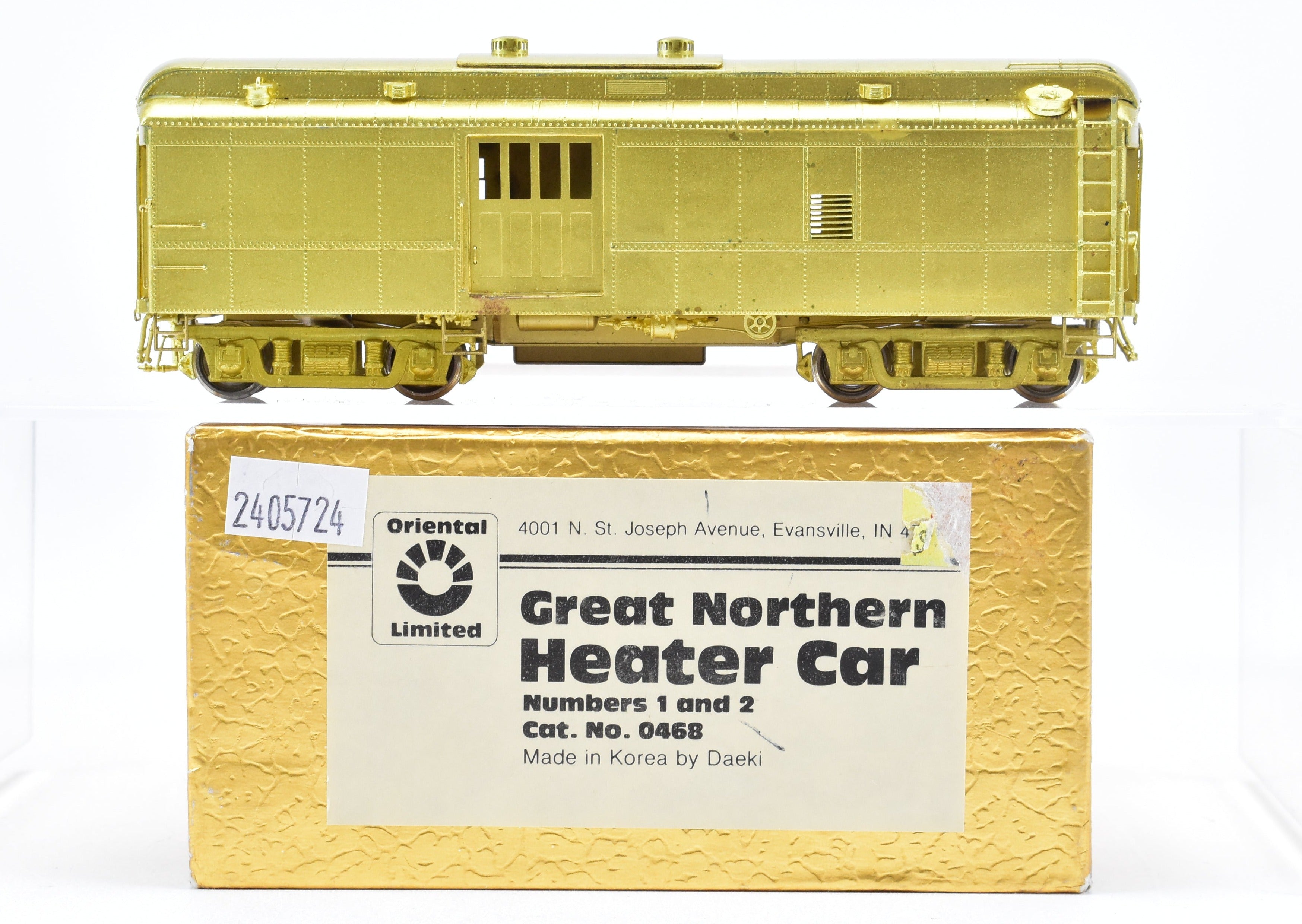 HO Brass Oriental Limited GN - Great Northern Nos. 1 & 2 Heater Cars