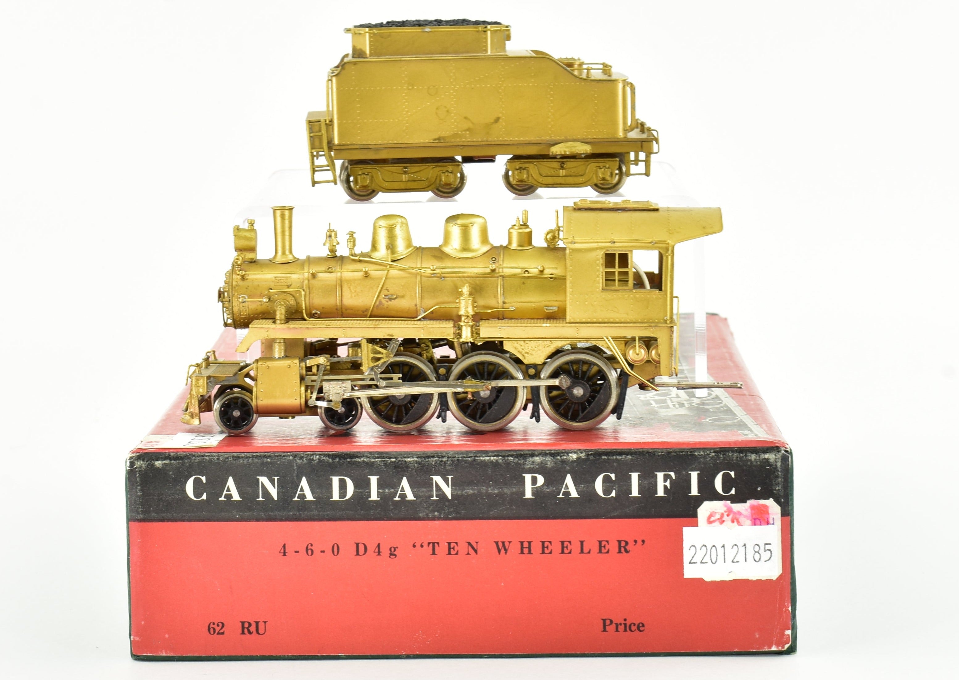 HO Scale Brass Model Train - Canadian Pacific Railway D4G 4-6-0 Pacific Pike CPR Replica