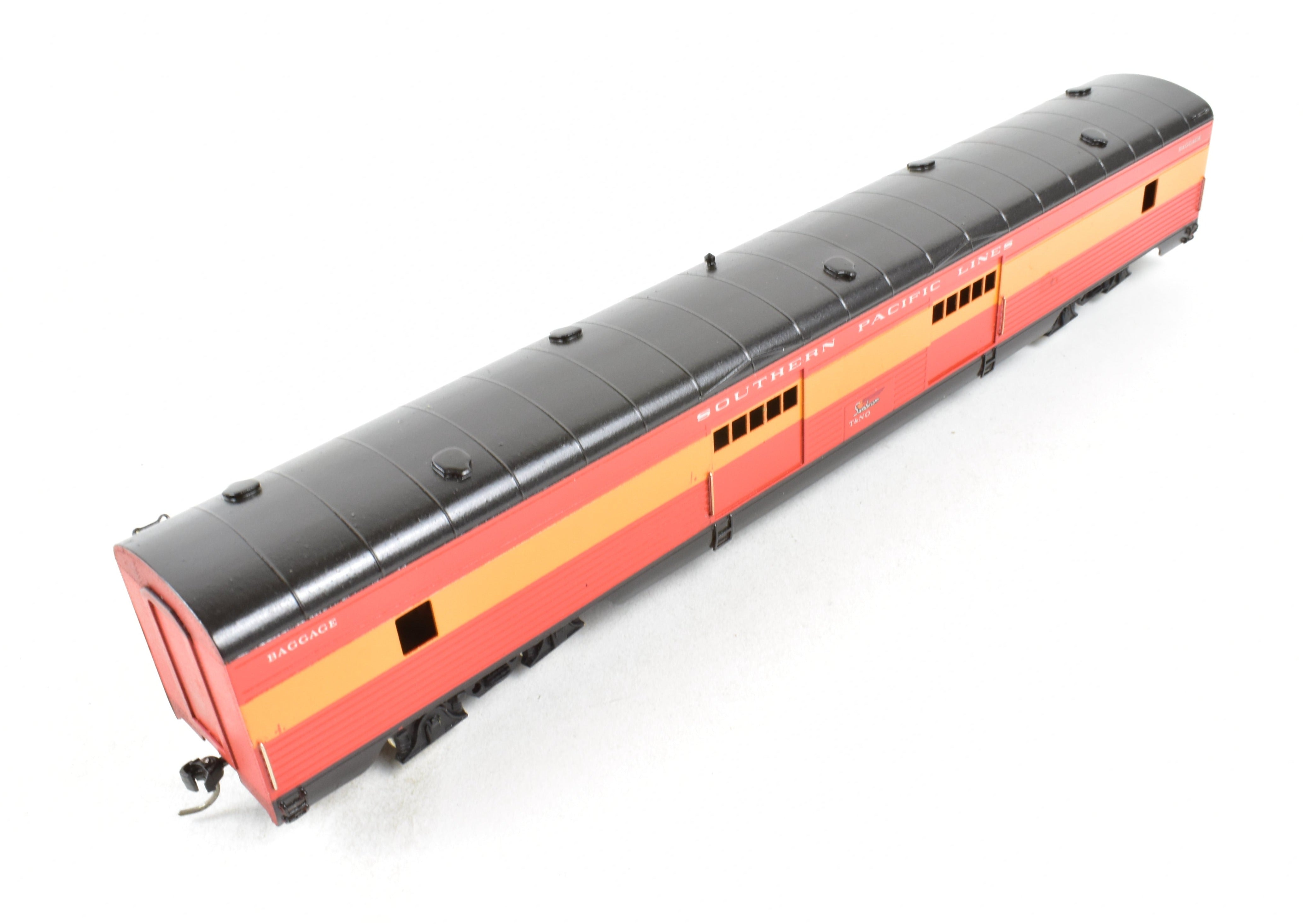 HO Scale Brass Soho T&NO - Texas & New Orleans Sunbeam Baggage Car with Corrugated Sides and Custom Painting