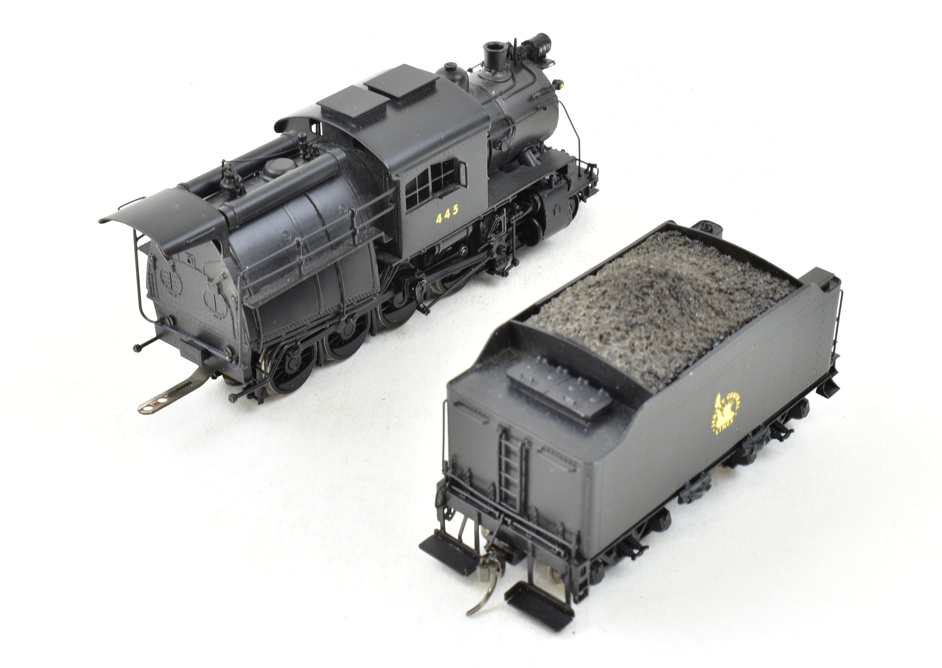 HO Scale Custom Painted Brass Model Train - Central Railroad of New Jersey K - 1 4 - 8 - 0 Camelback, NJ Custom Brass CNJ
