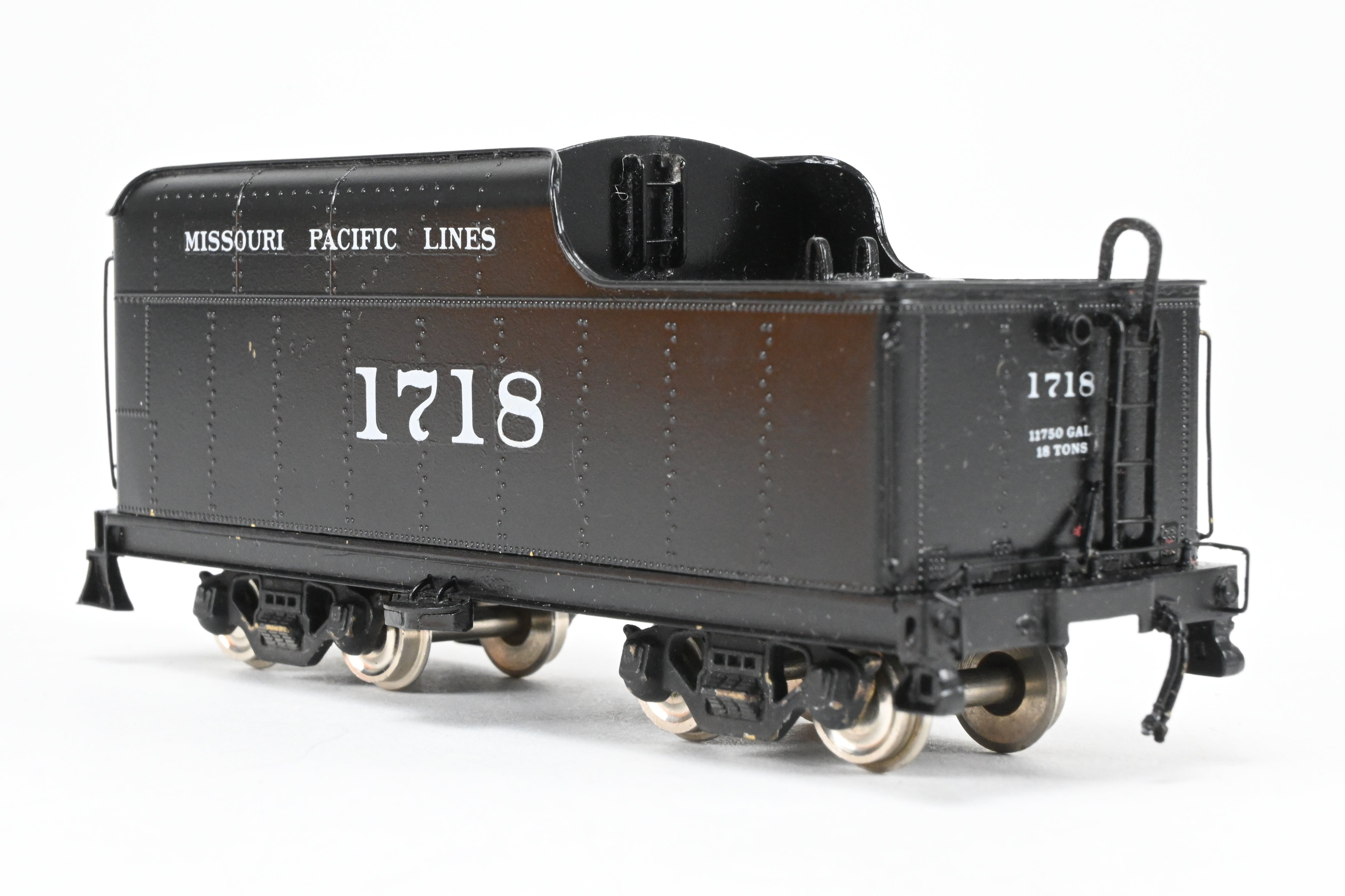 HO Scale Brass Missouri Pacific 2-10-2 Steam Locomotive Tender Model - Sunset Models Brand, Factory-Painted and Lettered Tender Only