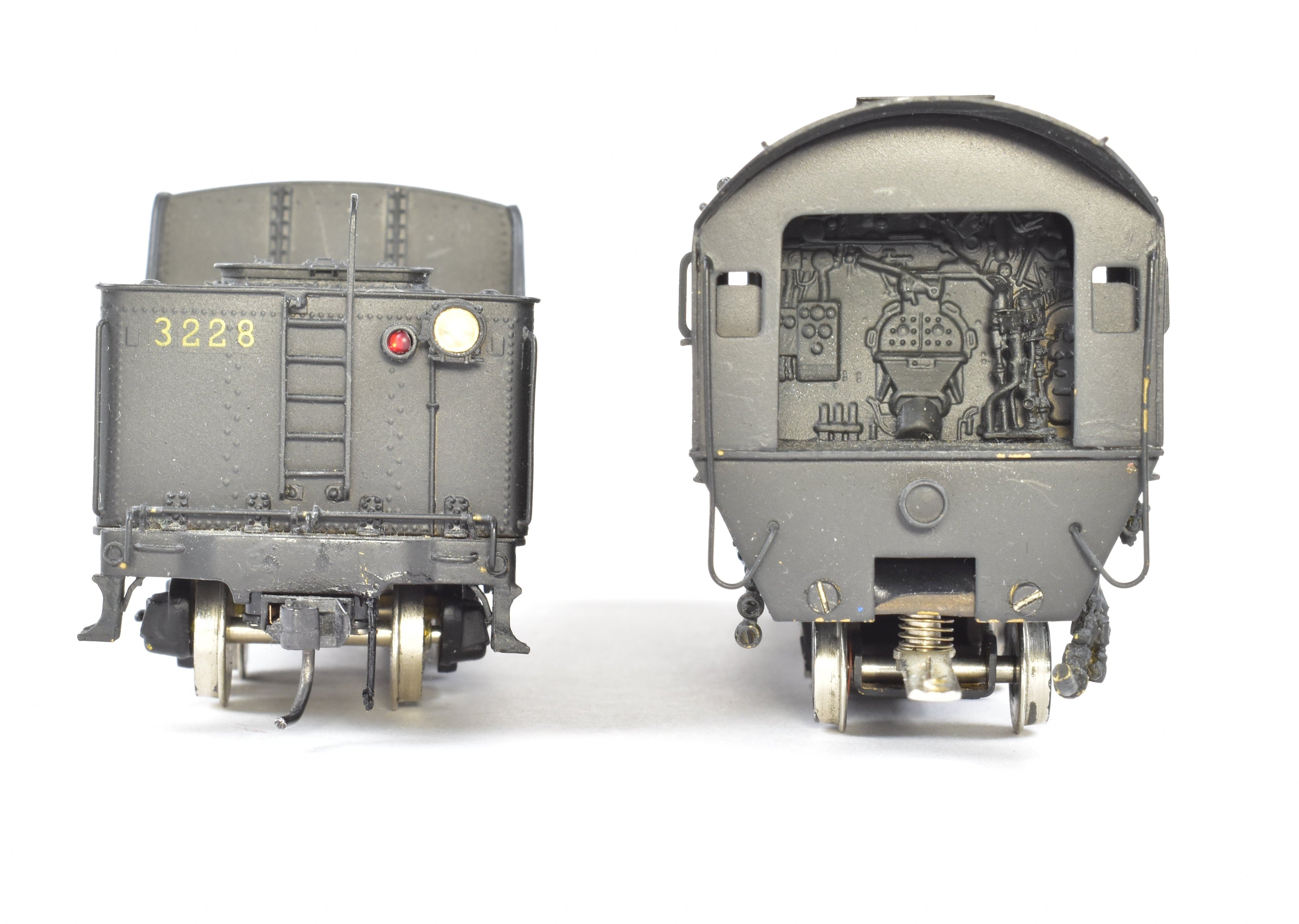 HO Scale Brass Model Train - New Jersey Custom Brass New Haven Class L - 1 2 - 10 - 2 Steam Locomotive with Pilot Mounted Pumps Version