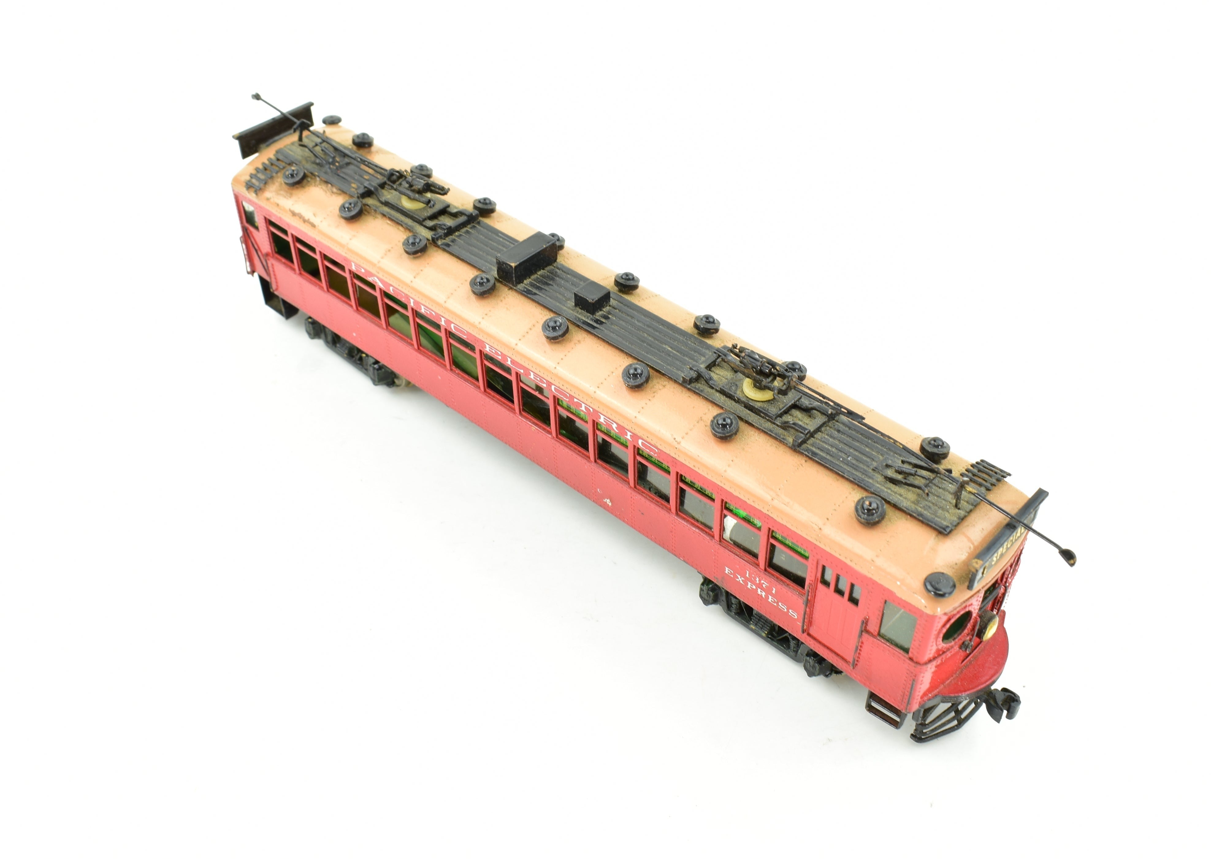 HO Brass Suydam Pacific Electric Portland Combine with Painted Can Motor - Sold As Is