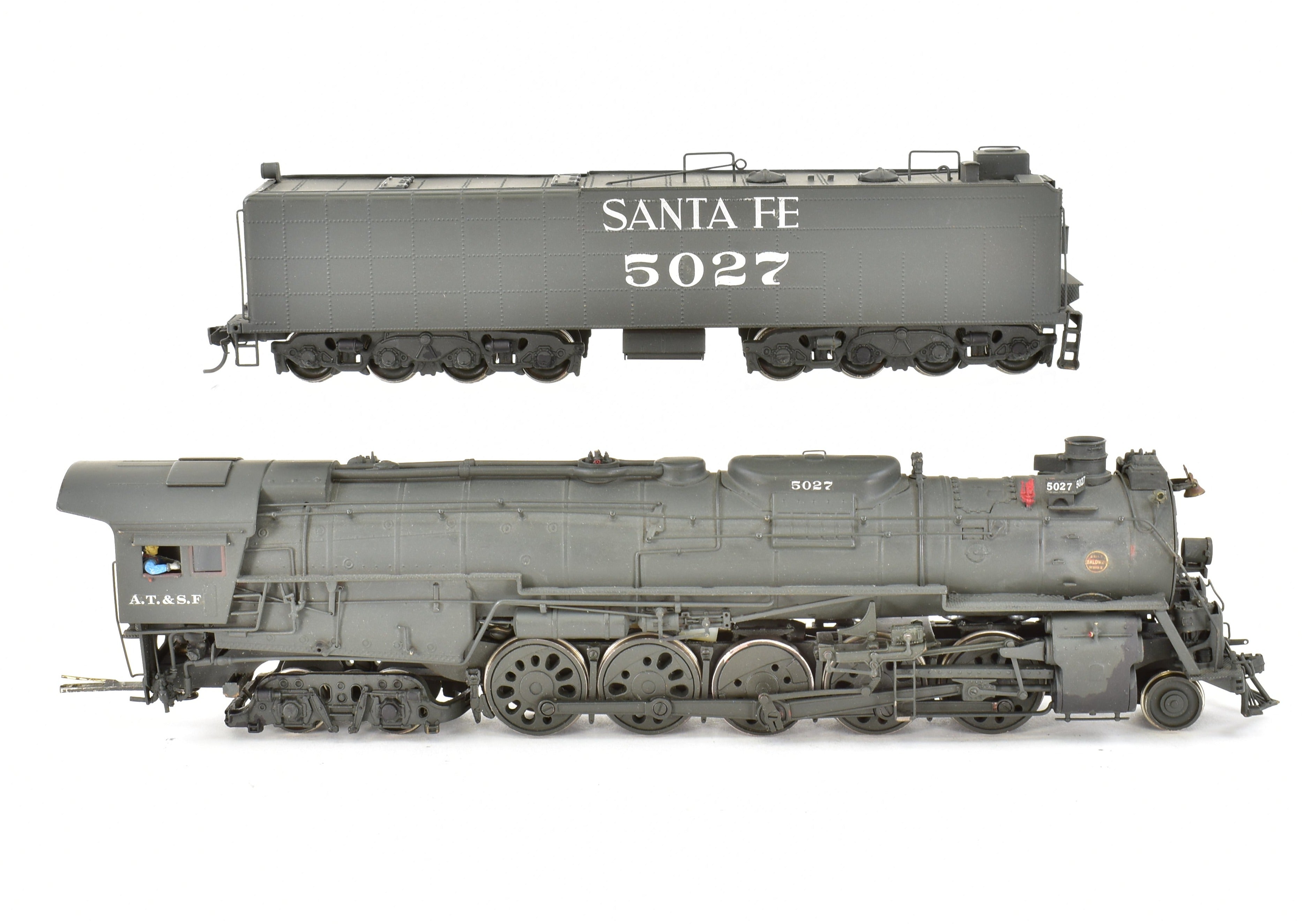 Custom Painted HO Brass PFM - United ATSF - Santa Fe 2-10-4 Model