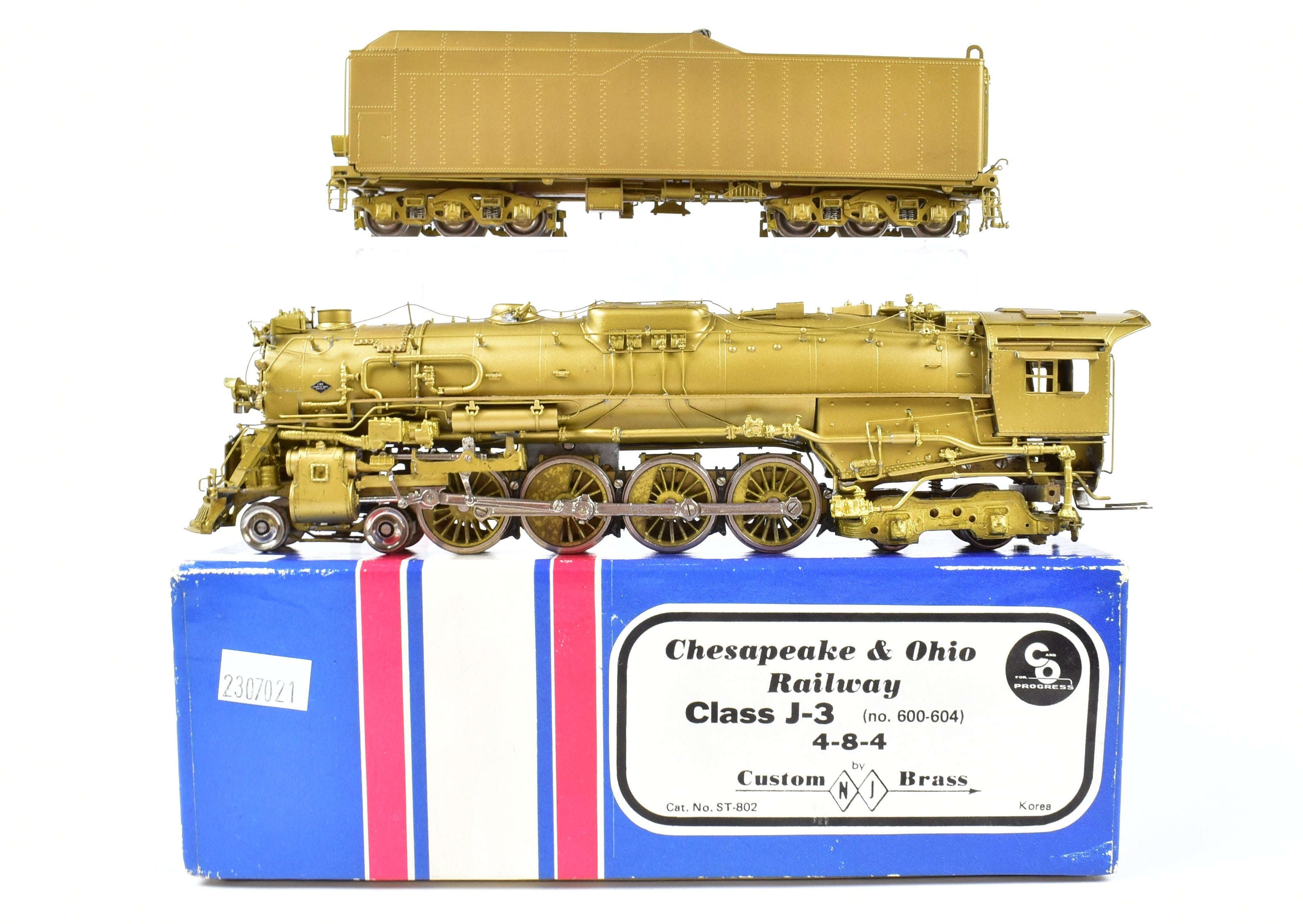 HO Scale Brass C&O Chesapeake & Ohio J - 3 4 - 8 - 4 Locomotives No. 600 - 604 by NJ Custom