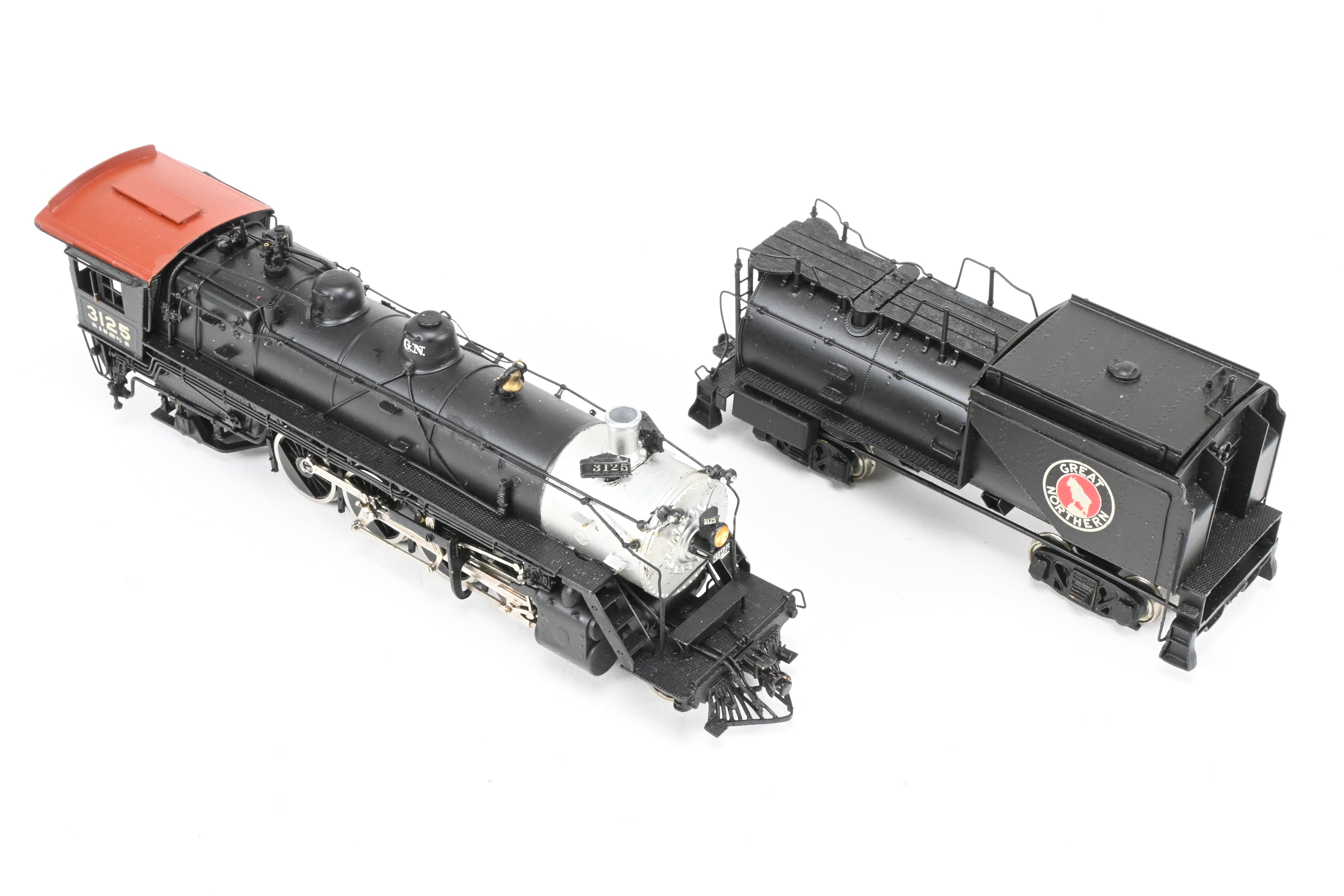 HO Brass Sunset Models GN Great Northern 2-8-2 Class O-1 Custom Painted Locomotive No. 3125