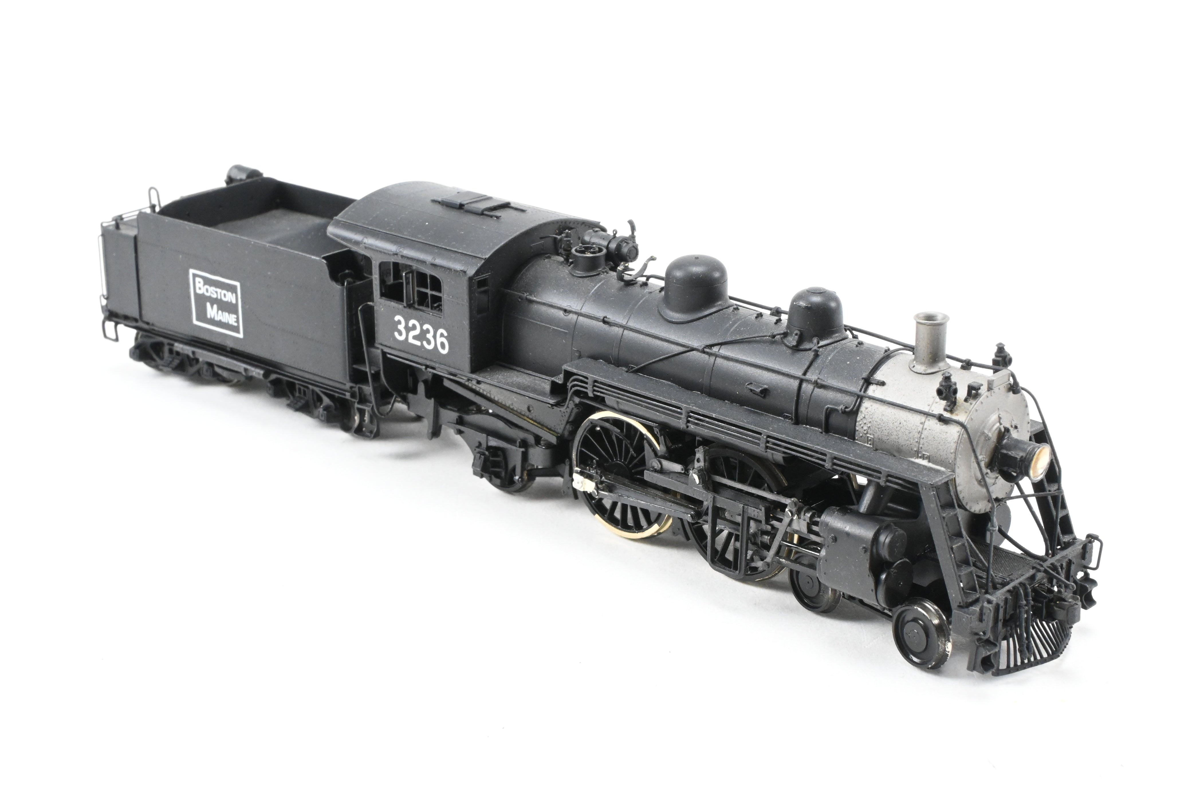 HO Scale Brass Model Train - New England Rail Service (NERS) Boston & Maine (B&M) Class J - 1 4 - 4 - 2 Atlantic Locomotive CP No. 3236