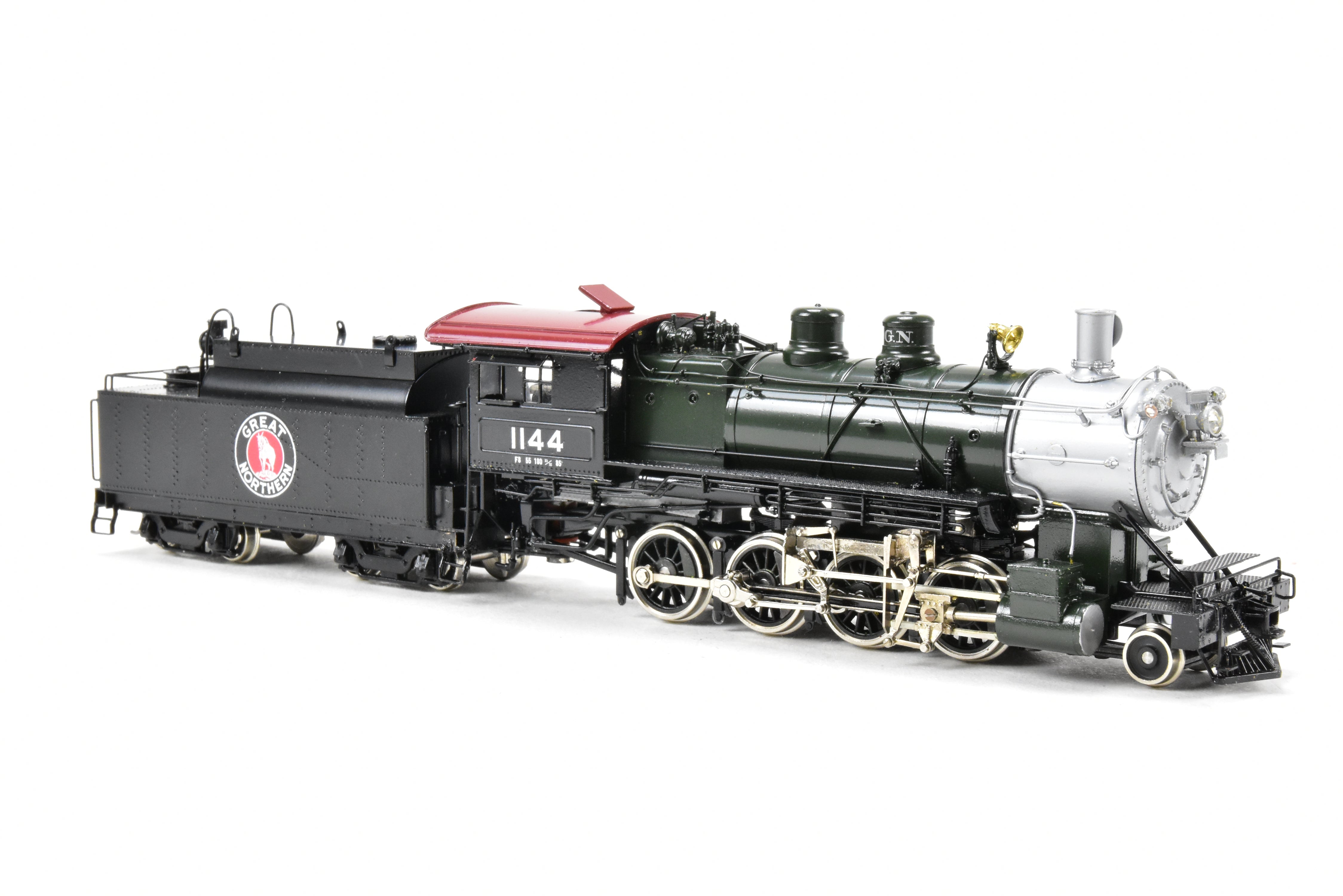 HO Scale Brass PFM - Tenshodo Great Northern 2-8-0 Class F-8 Glacier Park Crown Model Locomotive from 1977 Production Run