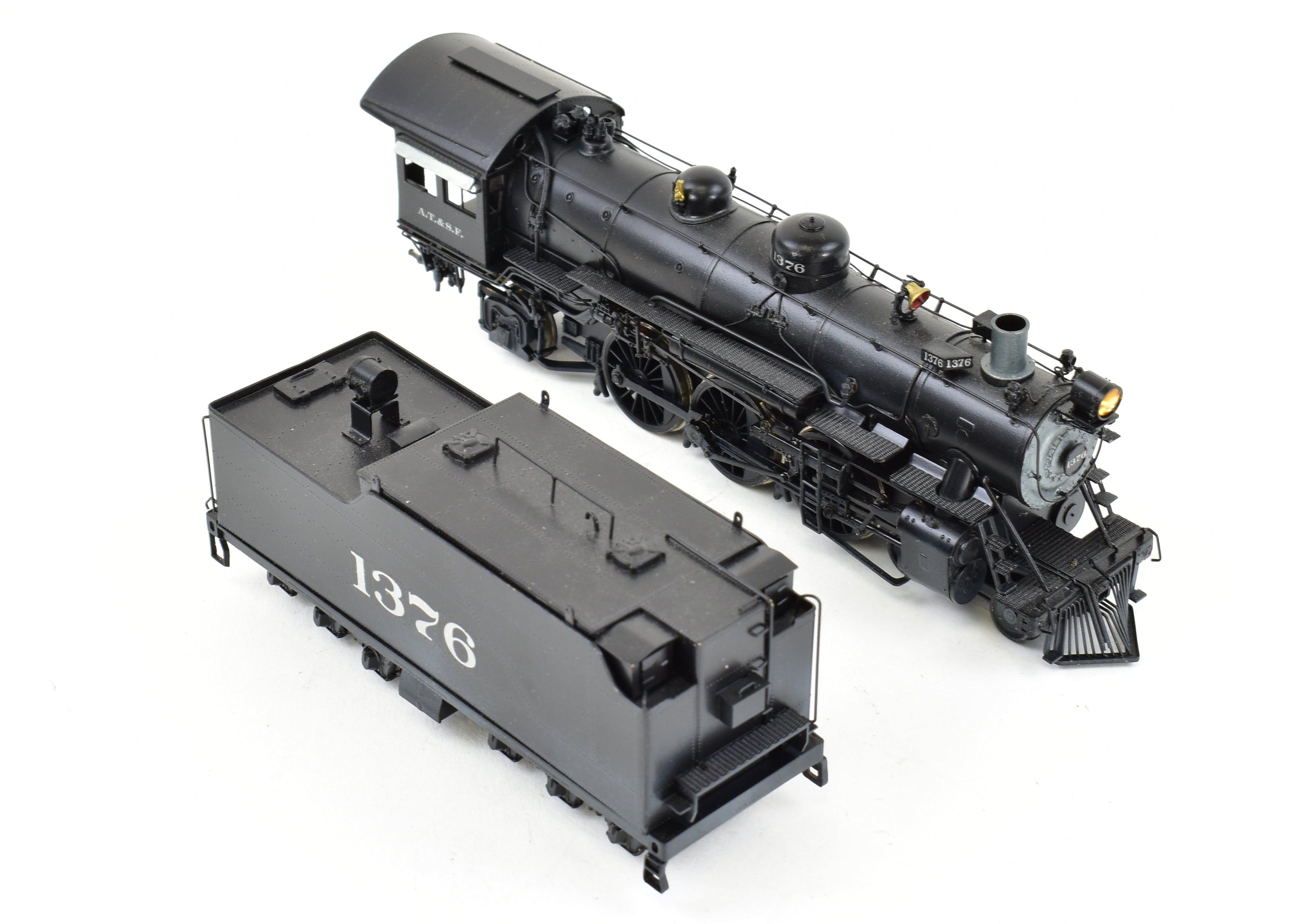 Hallmark HO Scale Brass Pacific Fast Mail Model Train - Fujiyama ATSF Santa Fe 4-6-2 Class 1337 Custom Painted with Exquisite Details