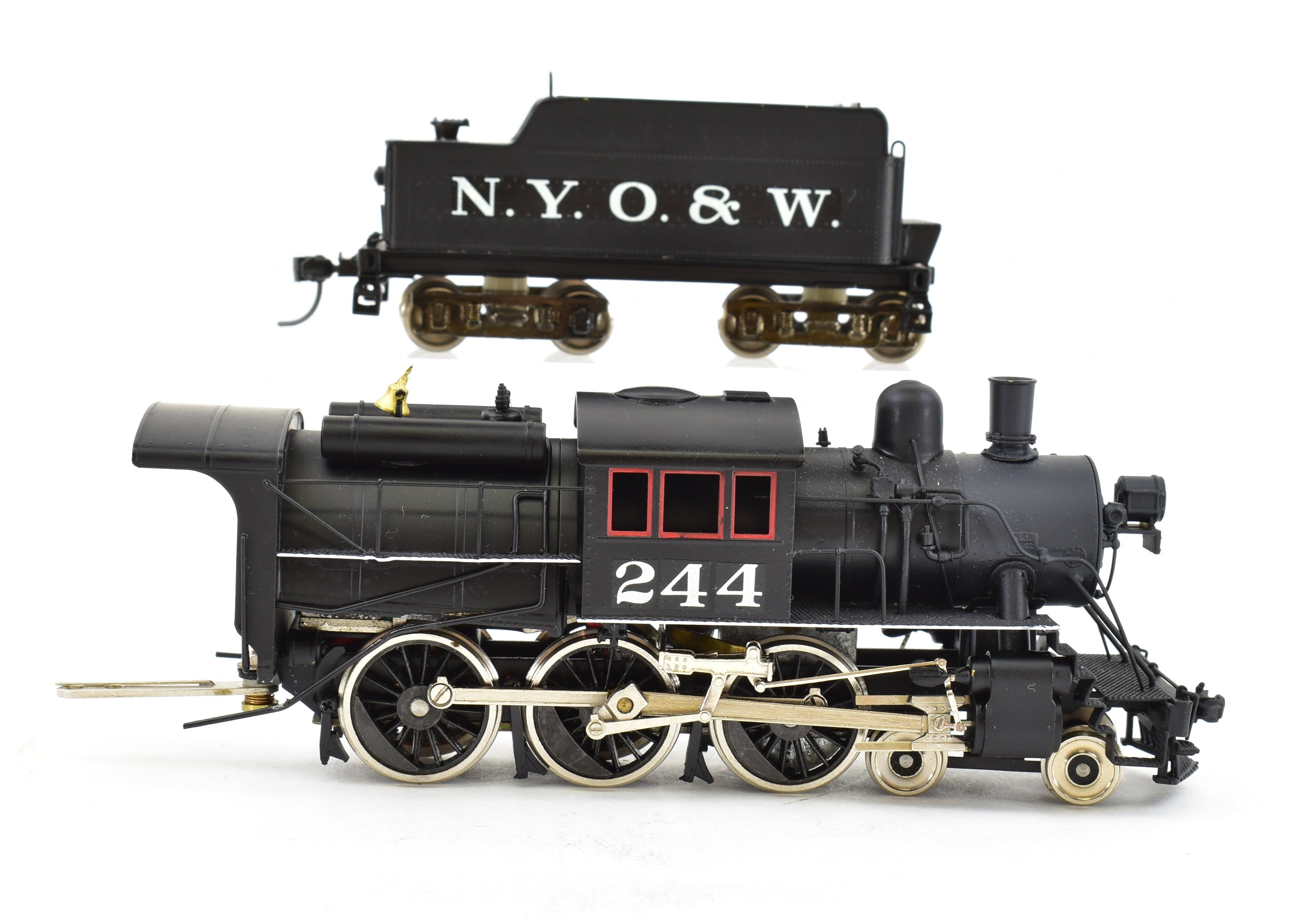 HO Scale Brass NPP Nickel - Plated New York Ontario & Western U - 1 4 - 6 - 0 Camelback Locomotive