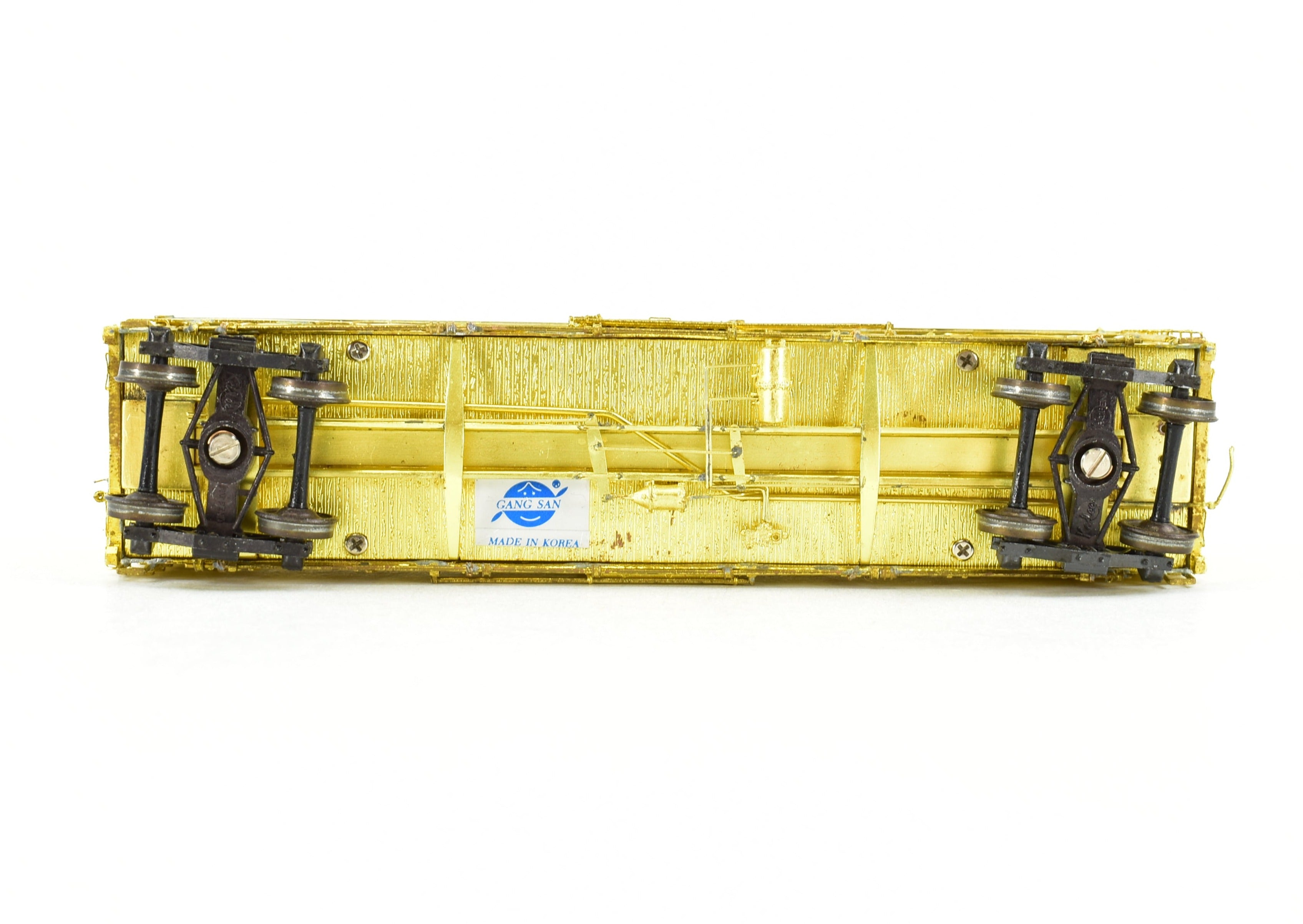 HO Scale Brass ATSF - Santa Fe Sk-Q Stock Car with Kadee Replacement Trucks