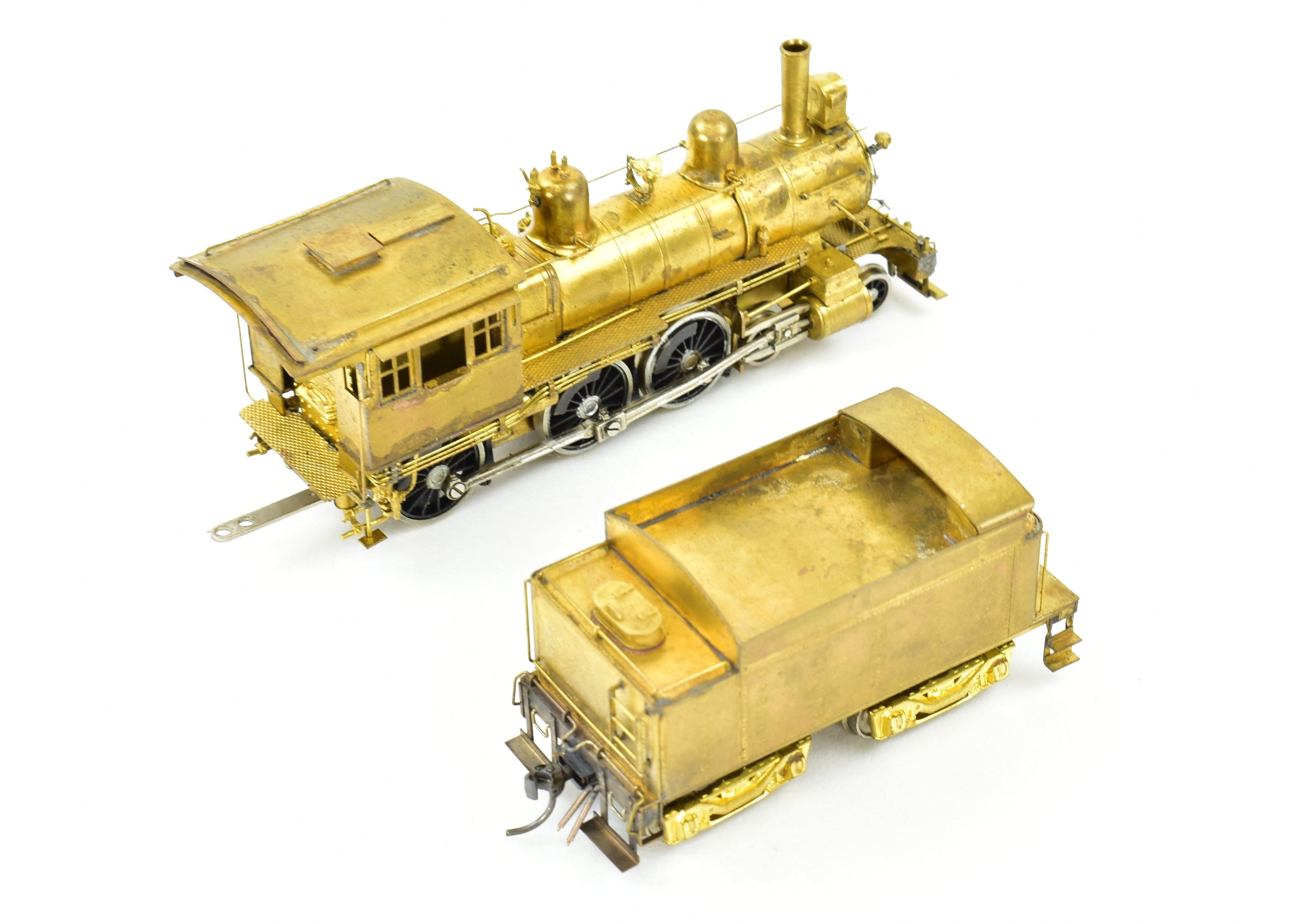 HO Scale Brass Nickel-Plated Model Train - CB&Q - Burlington Route K-2 4-6-0 Ten Wheeler, Produced by Nickel Plate Products