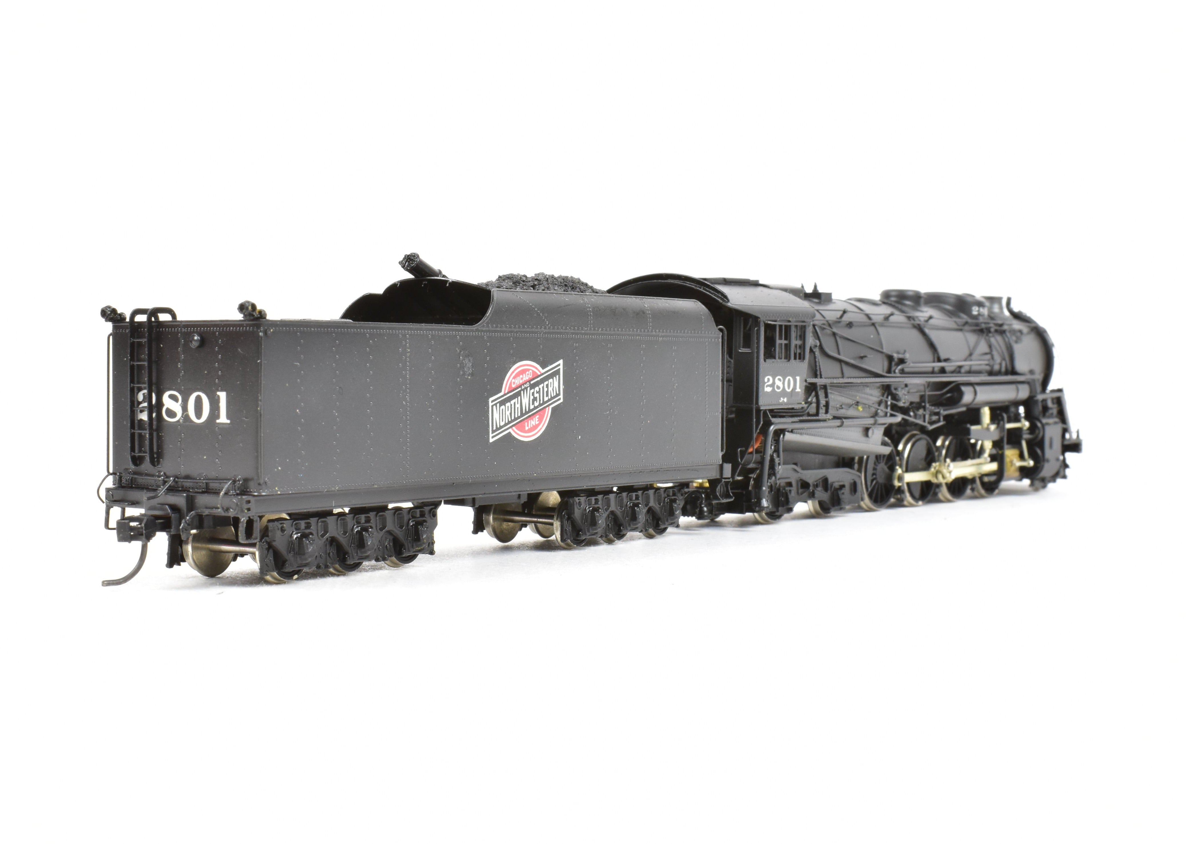 HO Scale Brass NPP Nickel Plate C&NW Class J - 4 2 - 8 - 4 Factory Painted Locomotive No. 2801