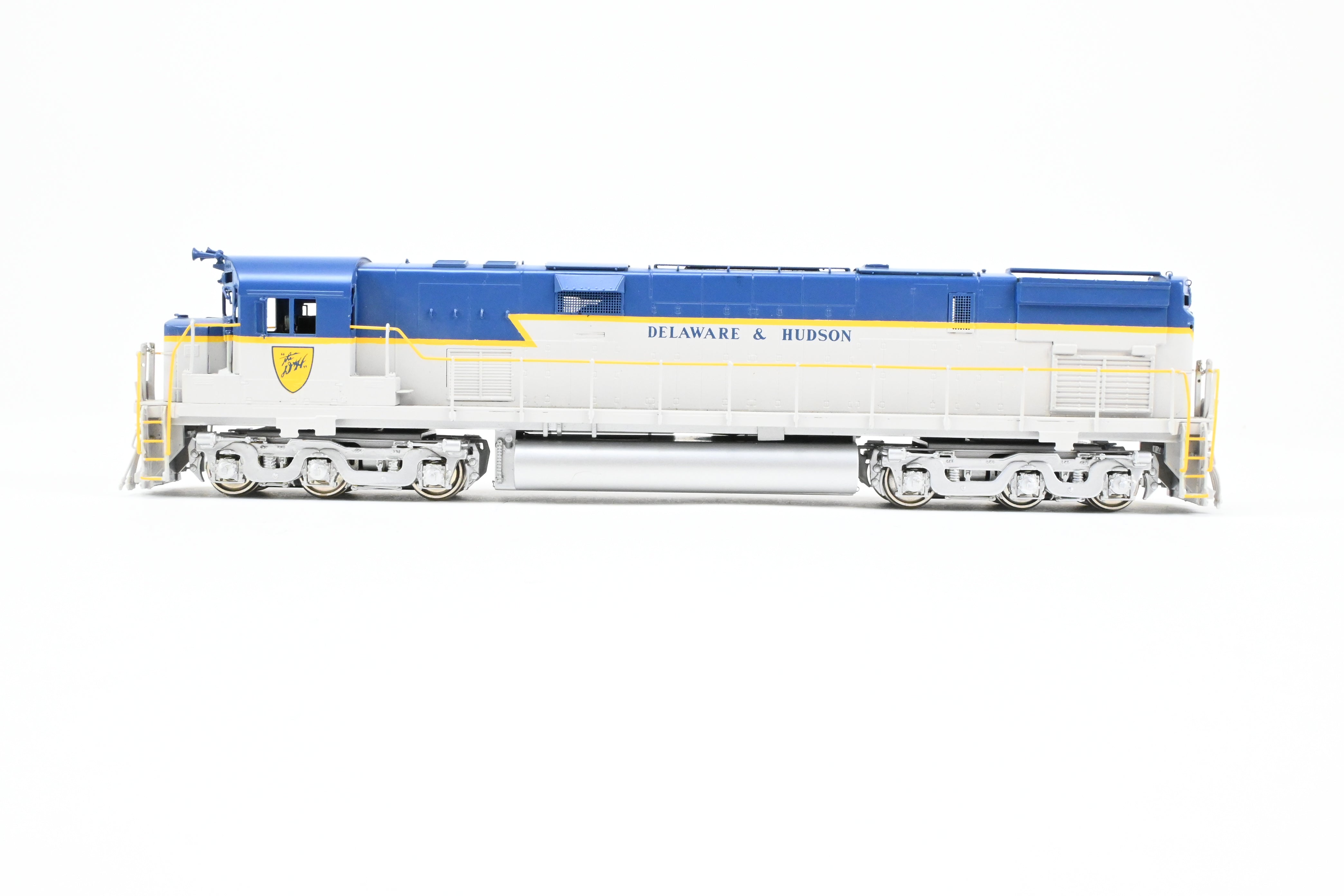 HO Scale Brass Model of Delaware and Hudson C - 628 FP Locomotive in Blue/Grey Scheme by HO Brass Oriental Limited and Challenger Imports