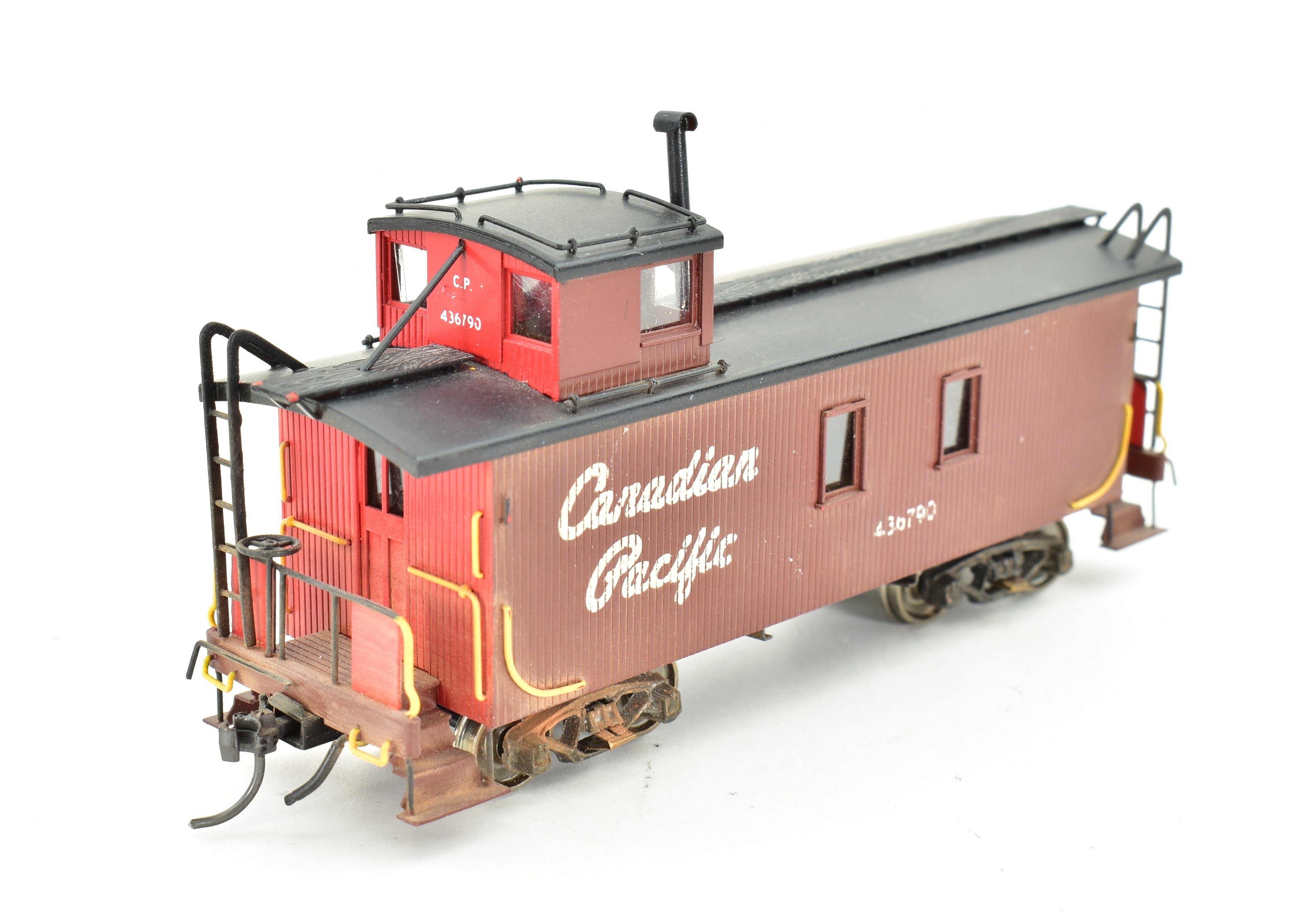 Custom Painted HO Brass PFM - Tenshodo Canadian Pacific Railway Caboose or Van