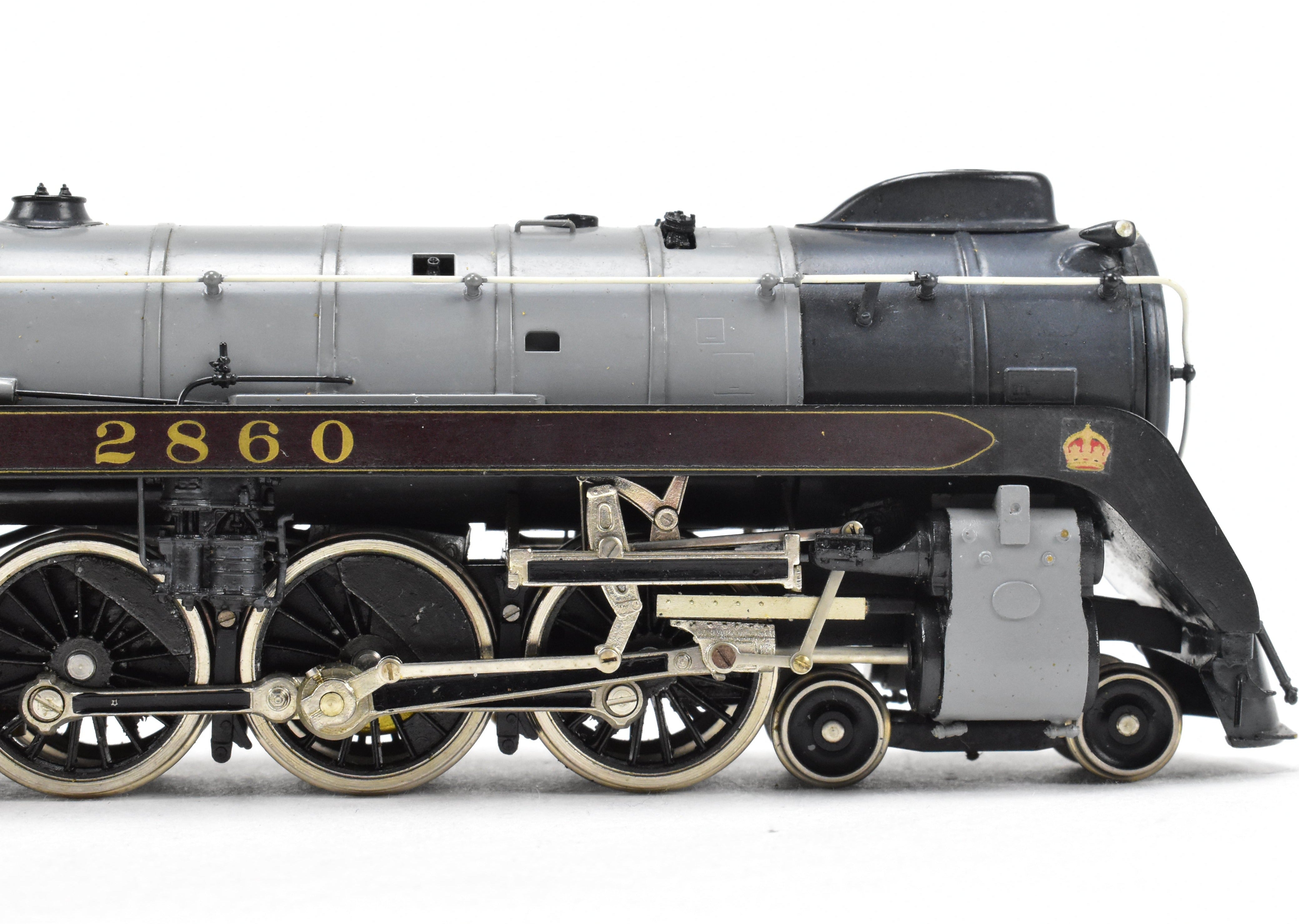 HO Scale Brass PFM - Tenshodo CPR Canadian Pacific H-1e #2860 Royal Hudson Factory Painted Model