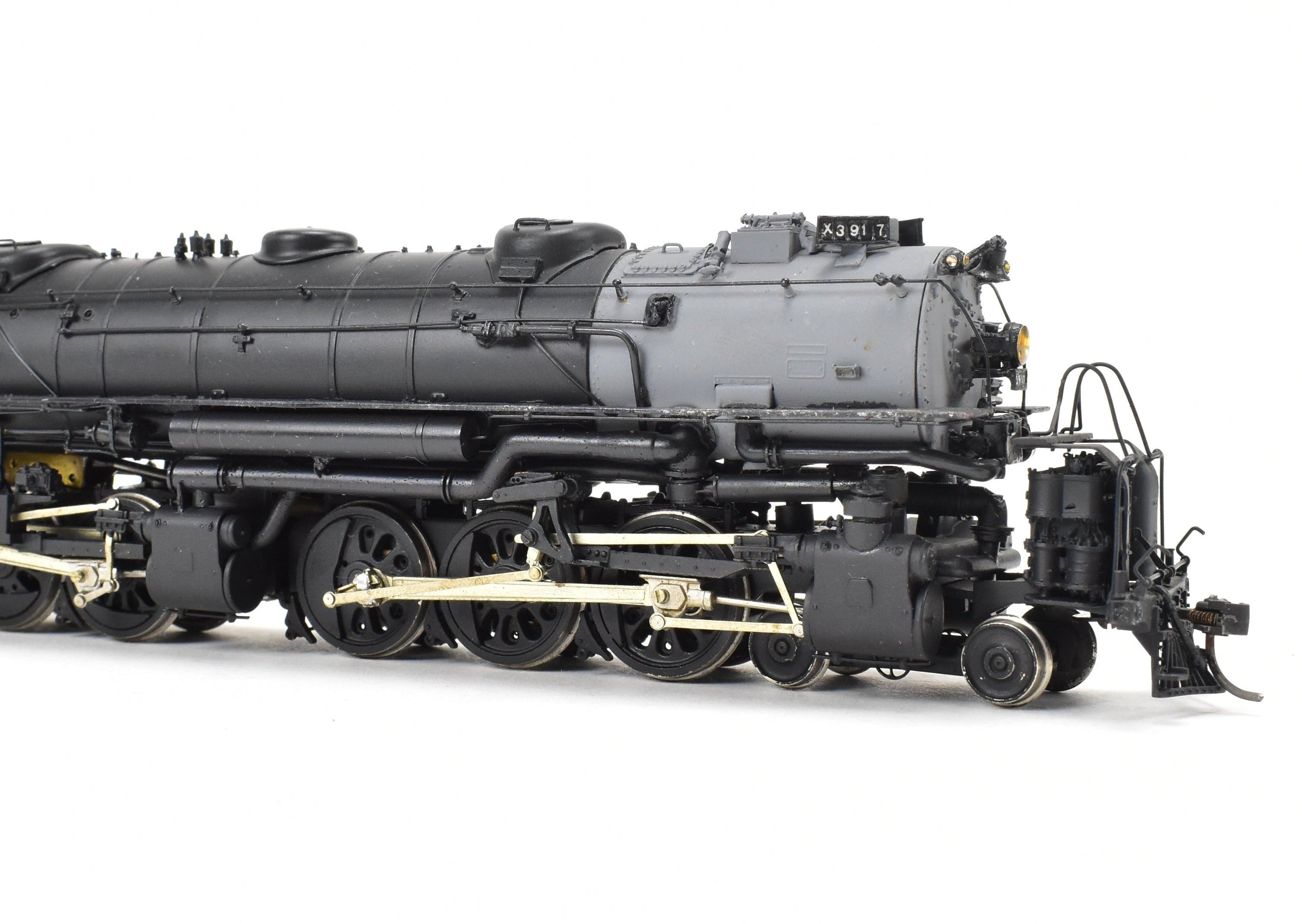 HO Scale Brass Model Train Key Imports UP - Union Pacific 3900 Class 4-6-6-4 Challenger Early Coal Version Locomotive with Custom Paint and Number CP #3917