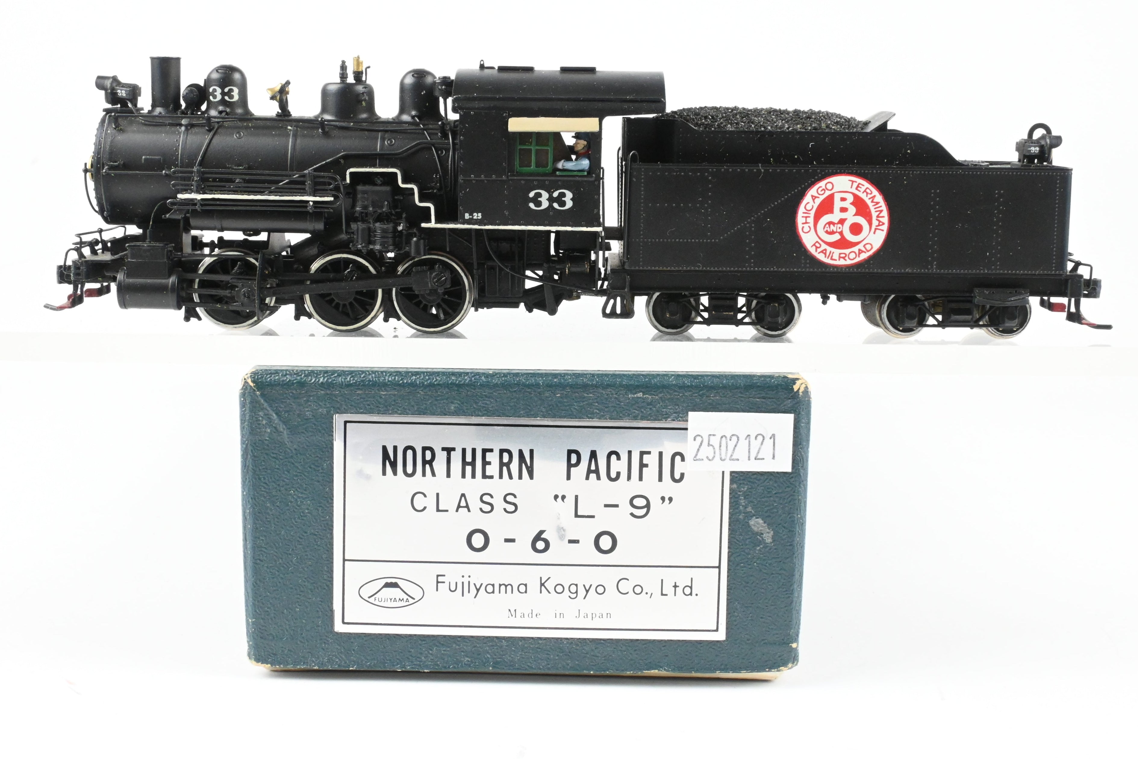 HO Scale Brass PFM Fujiyama Northern Pacific 0-6-0 Class L-9 Custom Painted for Private Road