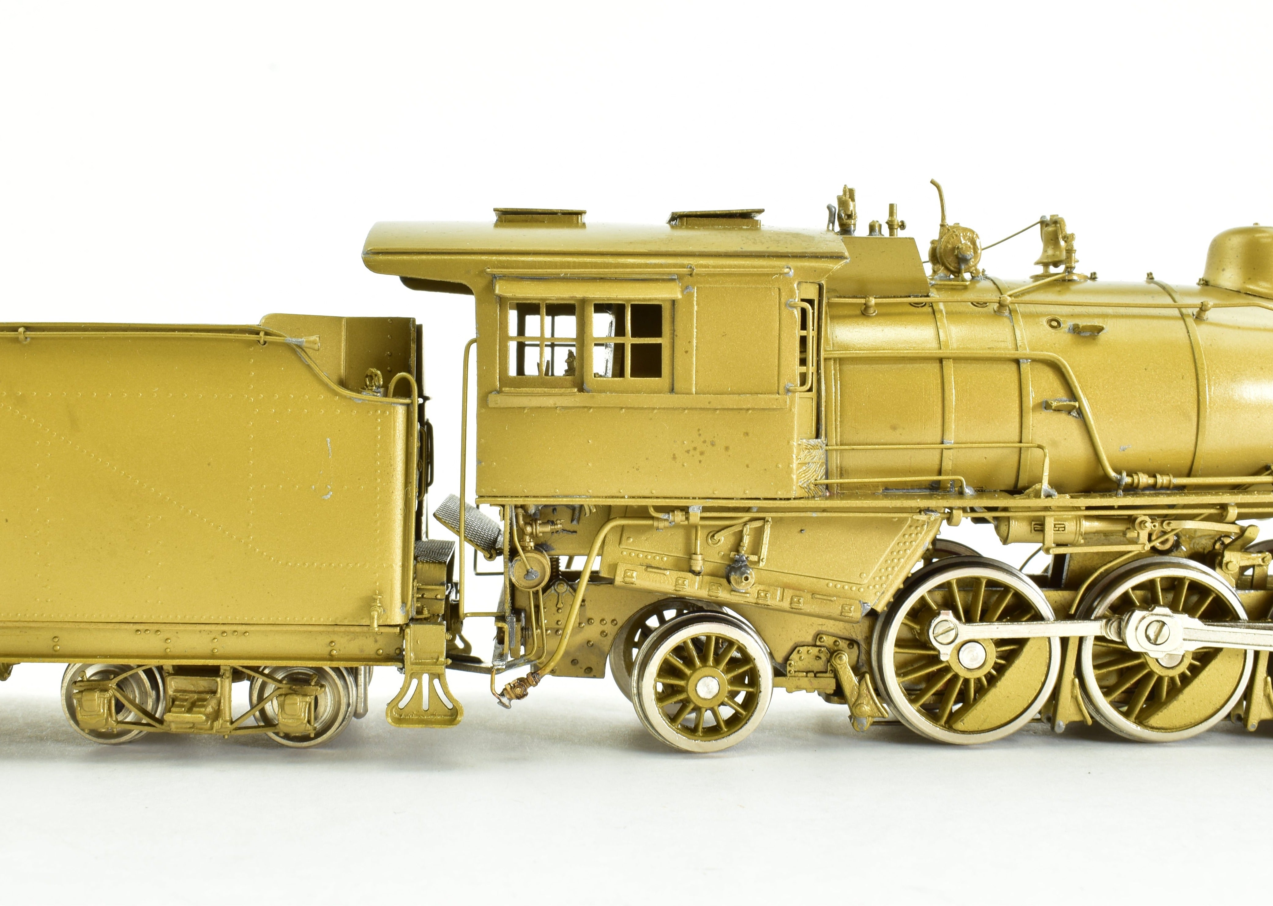 HO Scale Brass PFM - SKI Model Train: Northern Pacific Class W 2-8-2 Steam Locomotive with Wooden Pilot, Special Northern Pacific Version