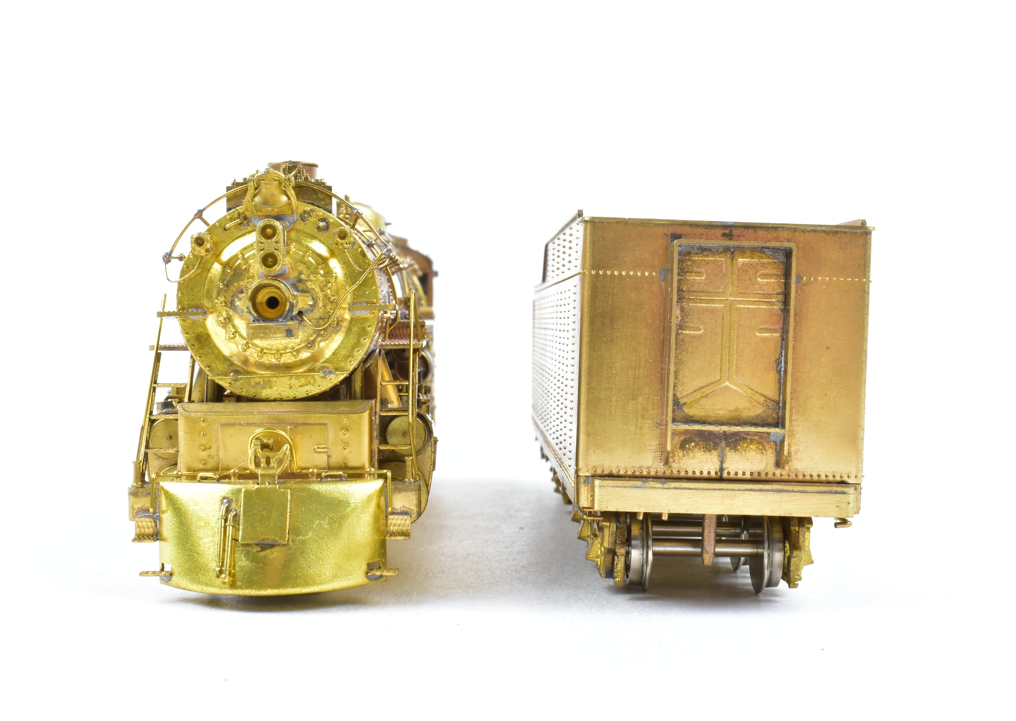 High - Quality HO Scale Brass Pacific Fast Mail (PFM) Model Train - Toby CB&Q - Burlington Route 4 - 8 - 4 Class O - 5, 1963 Run Crown Edition