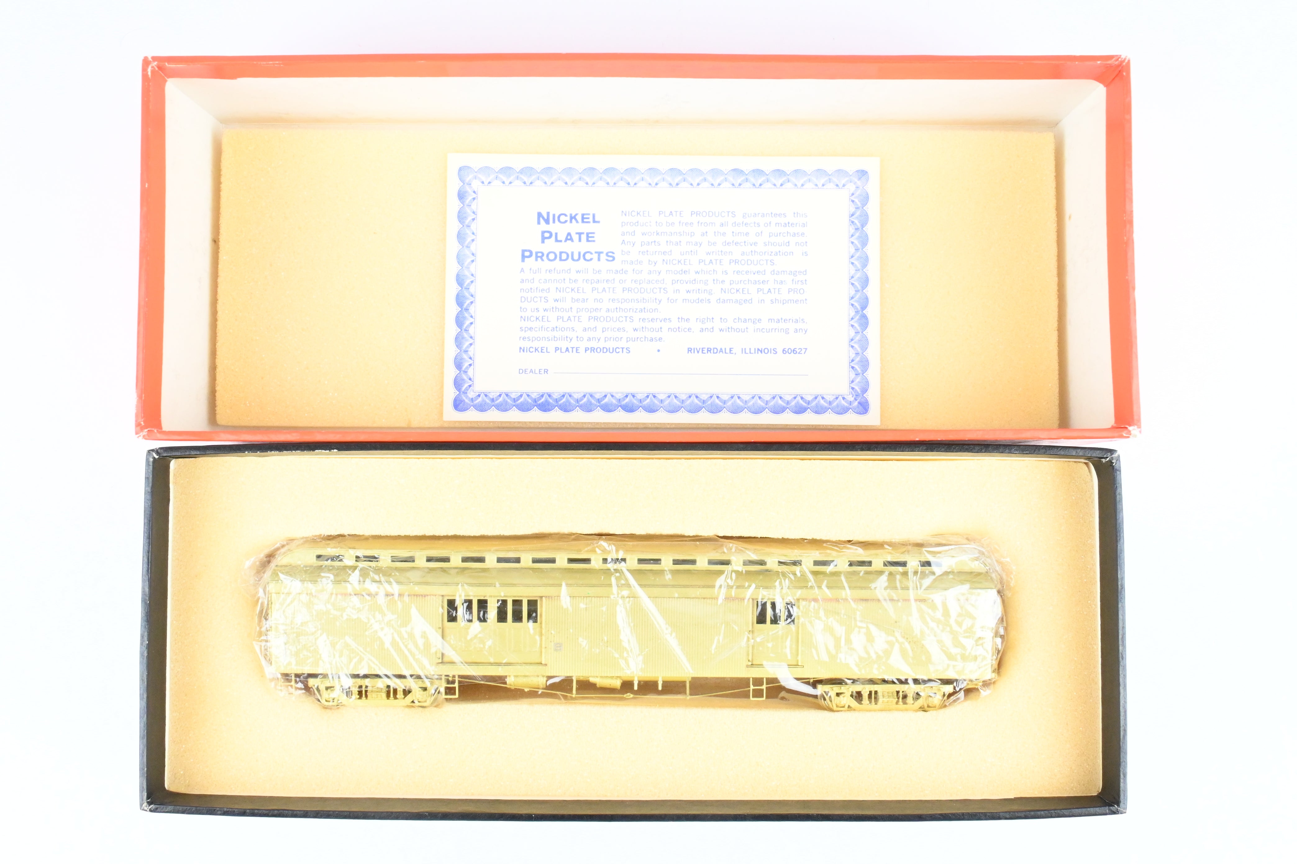 HO Scale Brass Nickel-Plated NYO&W Baggage Express Cars 515 - 518