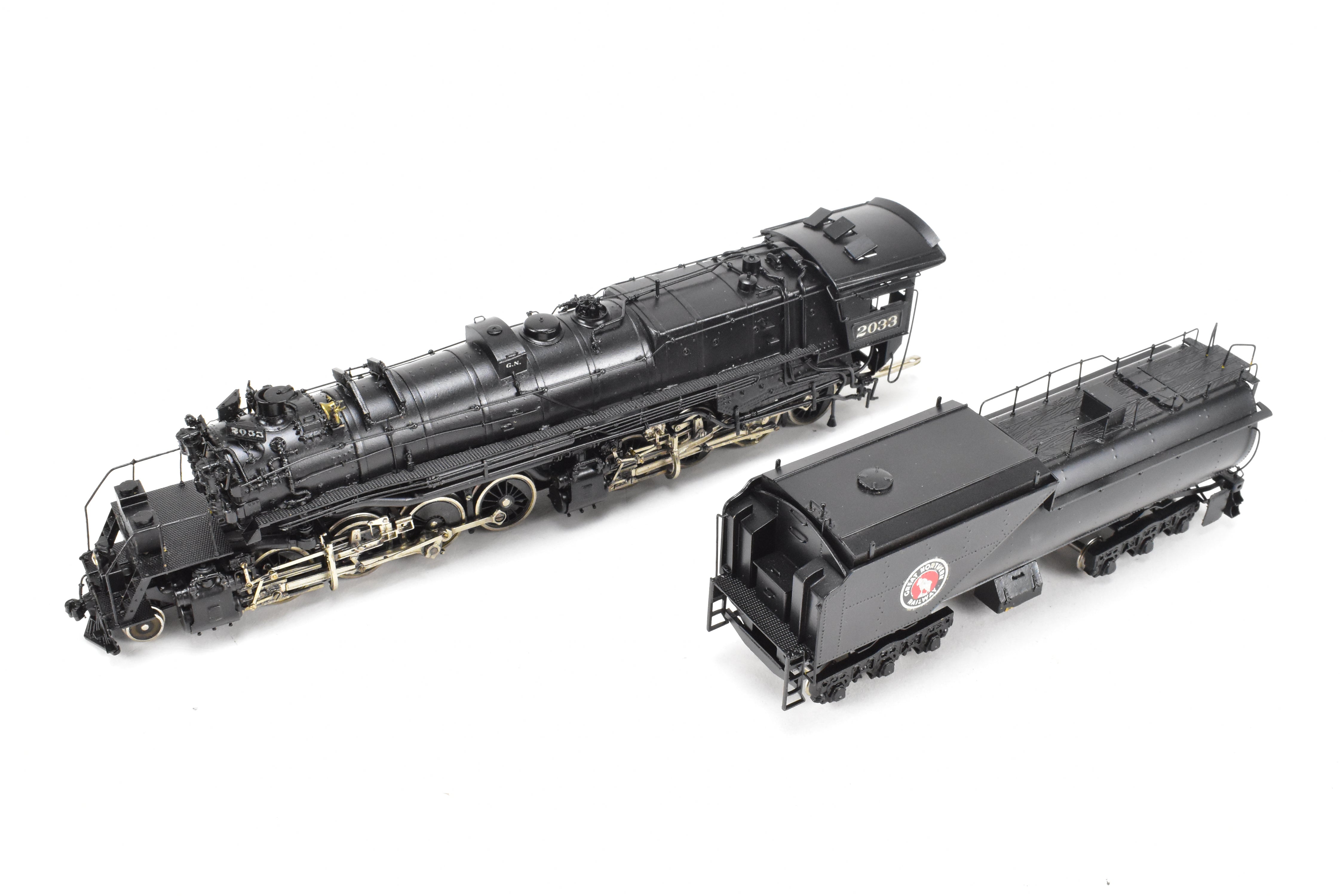 1967 HO Brass PFM - Tenshodo Great Northern 2-8-8-0 Class N-3 Custom Painted No. 2033