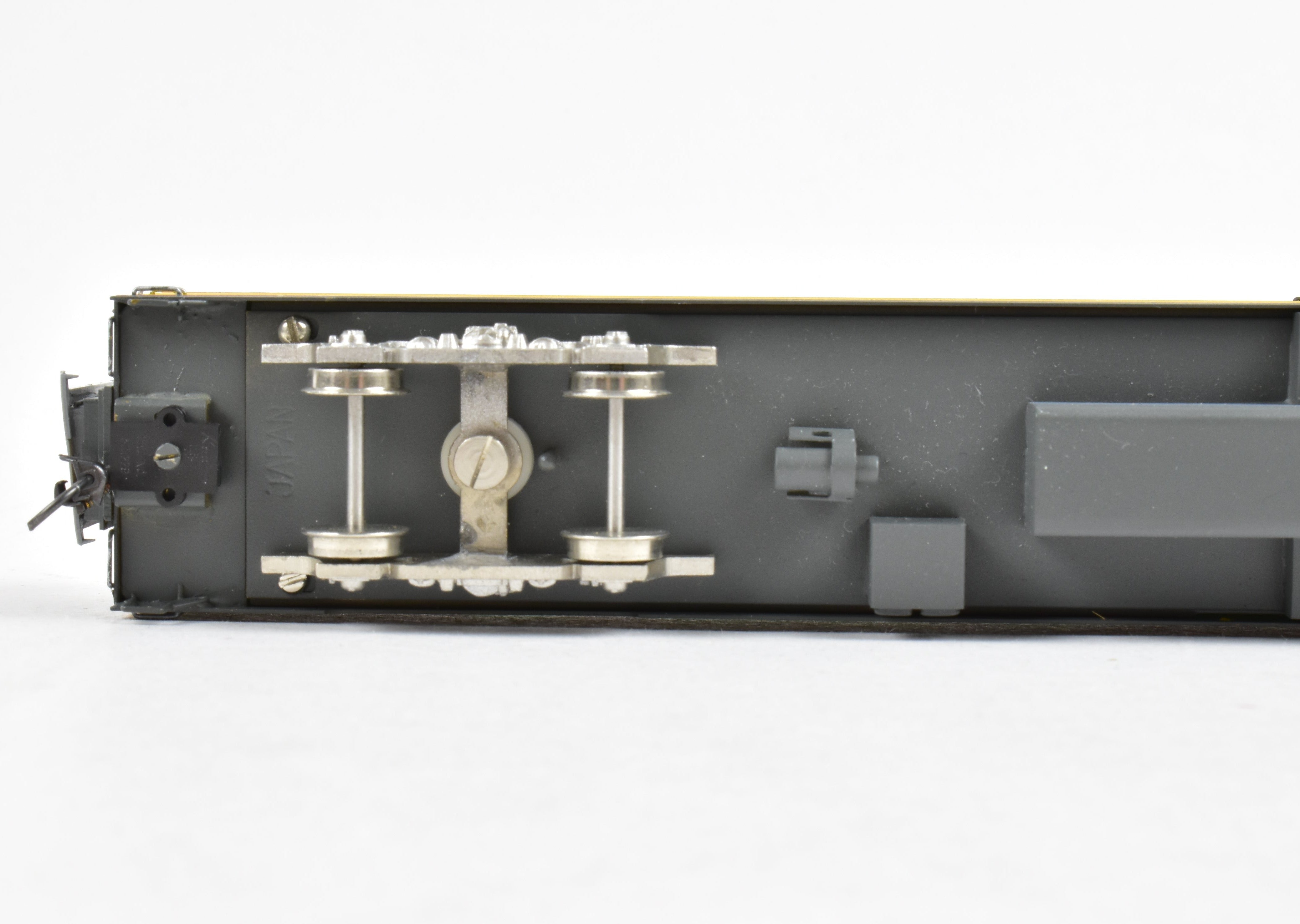 HO Scale Brass Soho Milwaukee Road #162 Tap - Lounge Model, Custom Painted in Union Pacific (UP) Streamliner Colors, Representing 1955 Milwaukee Passenger Style