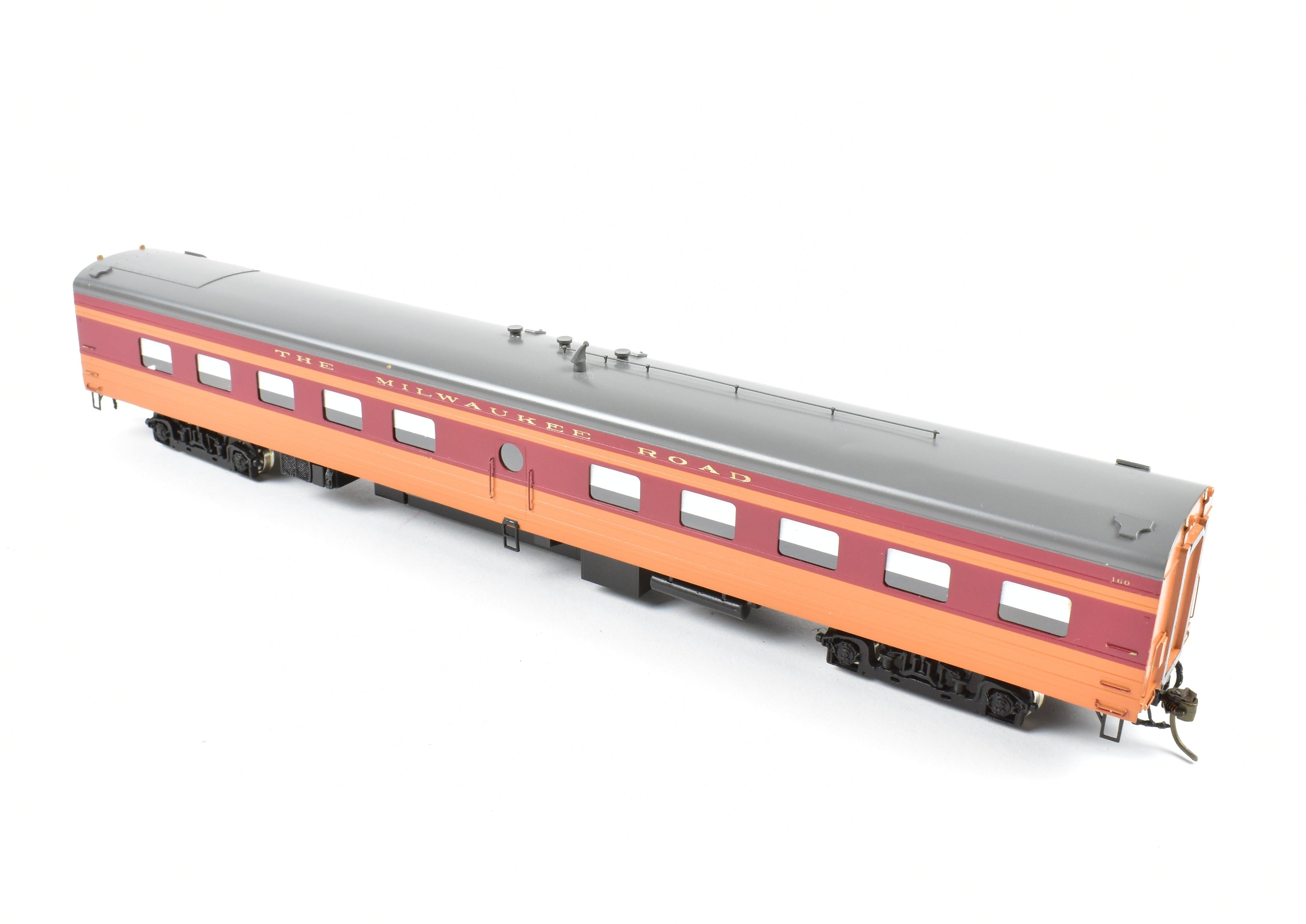 HO Scale Brass Soho Milwaukee Road #162 Custom Painted Tap - Lounge Model for Railroad Enthusiasts