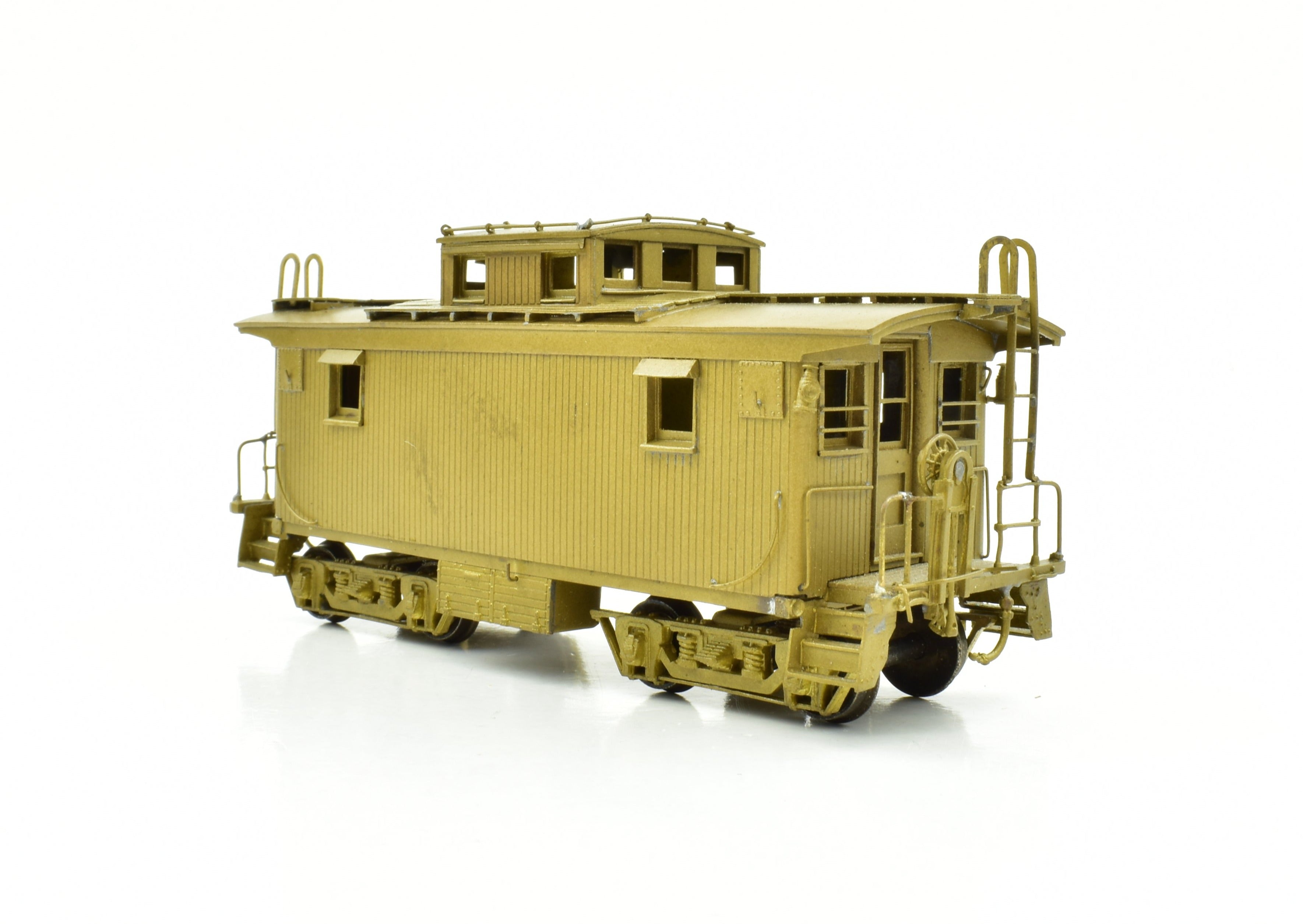 HO Scale Brass PFM SKI Boston & Maine Unpainted Wood Caboose with Spares