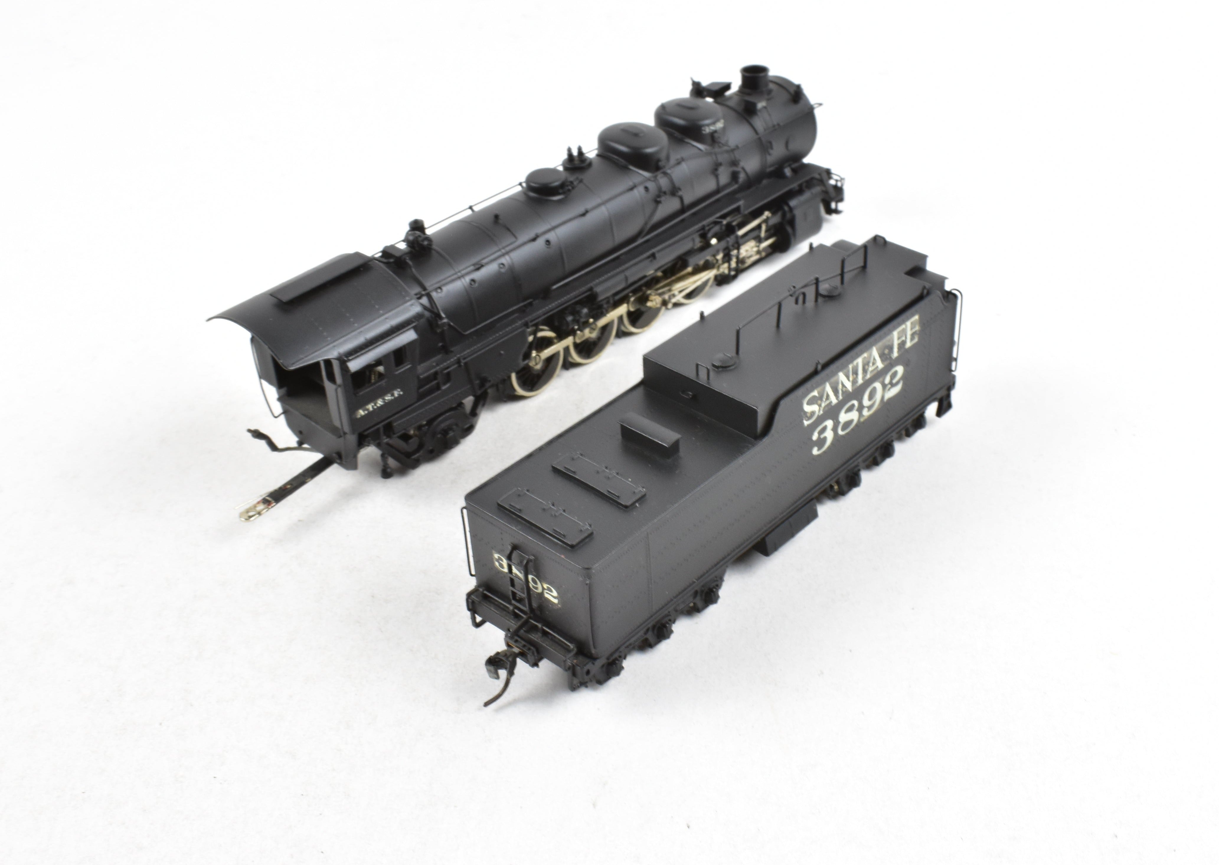 HO Scale Brass PFM Custom-Painted United ATSF Santa Fe 2-10-2 3800 Class No. 3892