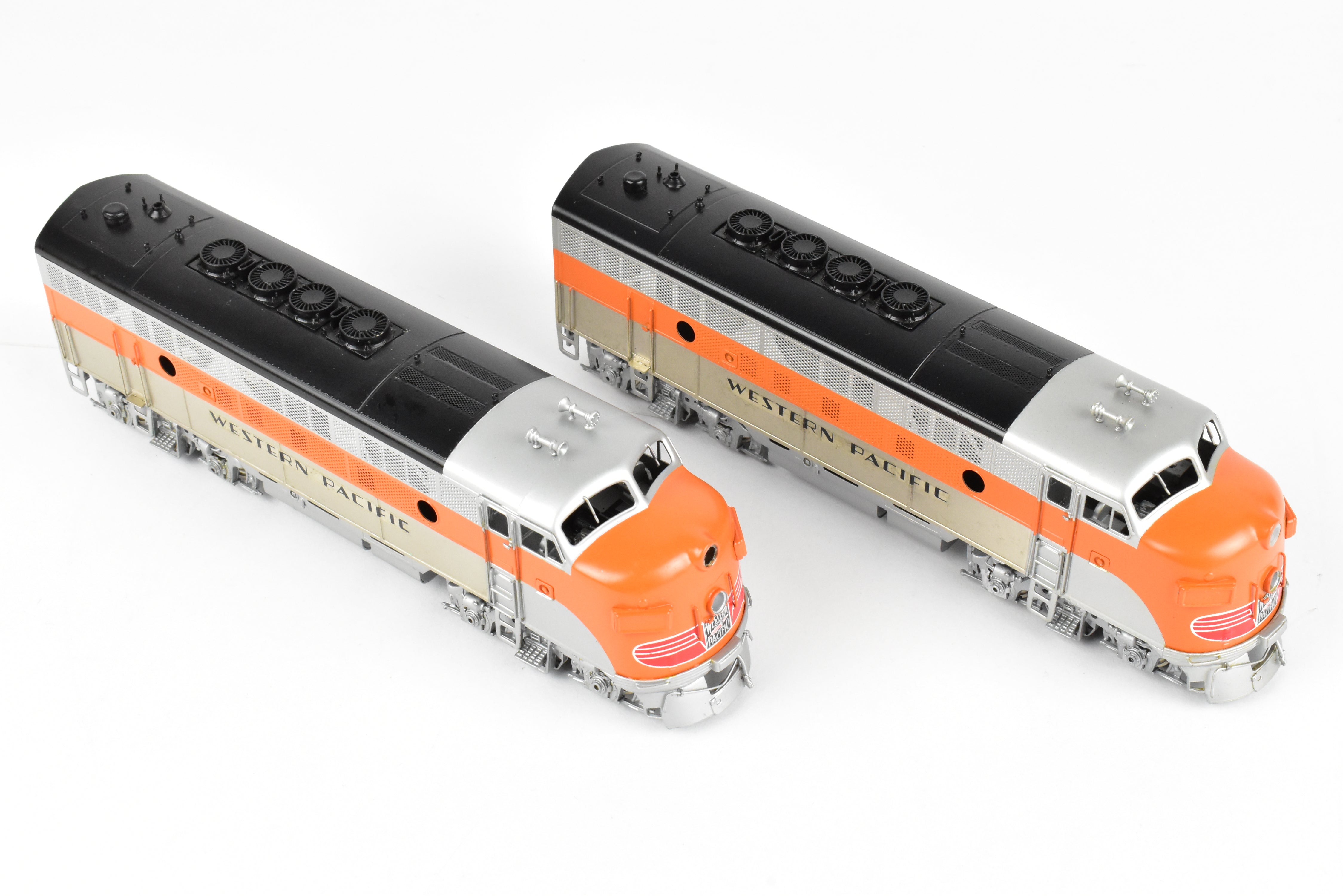 HO Brass Oriental Limited Western Pacific EMD F3A/F3A Phase II Set, 1500 HP, Factory Painted