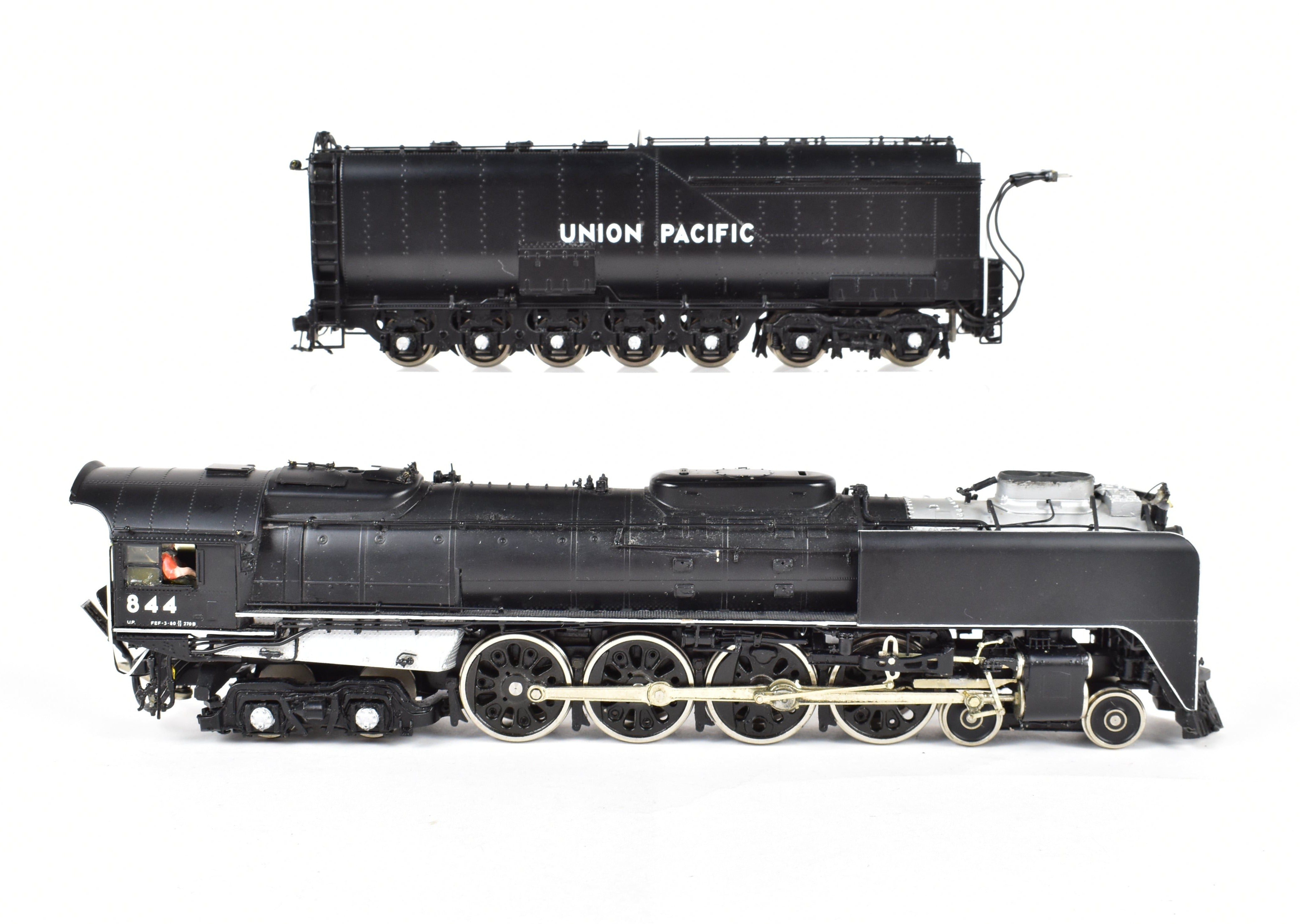 HO Scale Brass Model Train Key Imports UP - Union Pacific 4-8-4 FEF-3 No. 844 CS #59 Factory Painted Replica