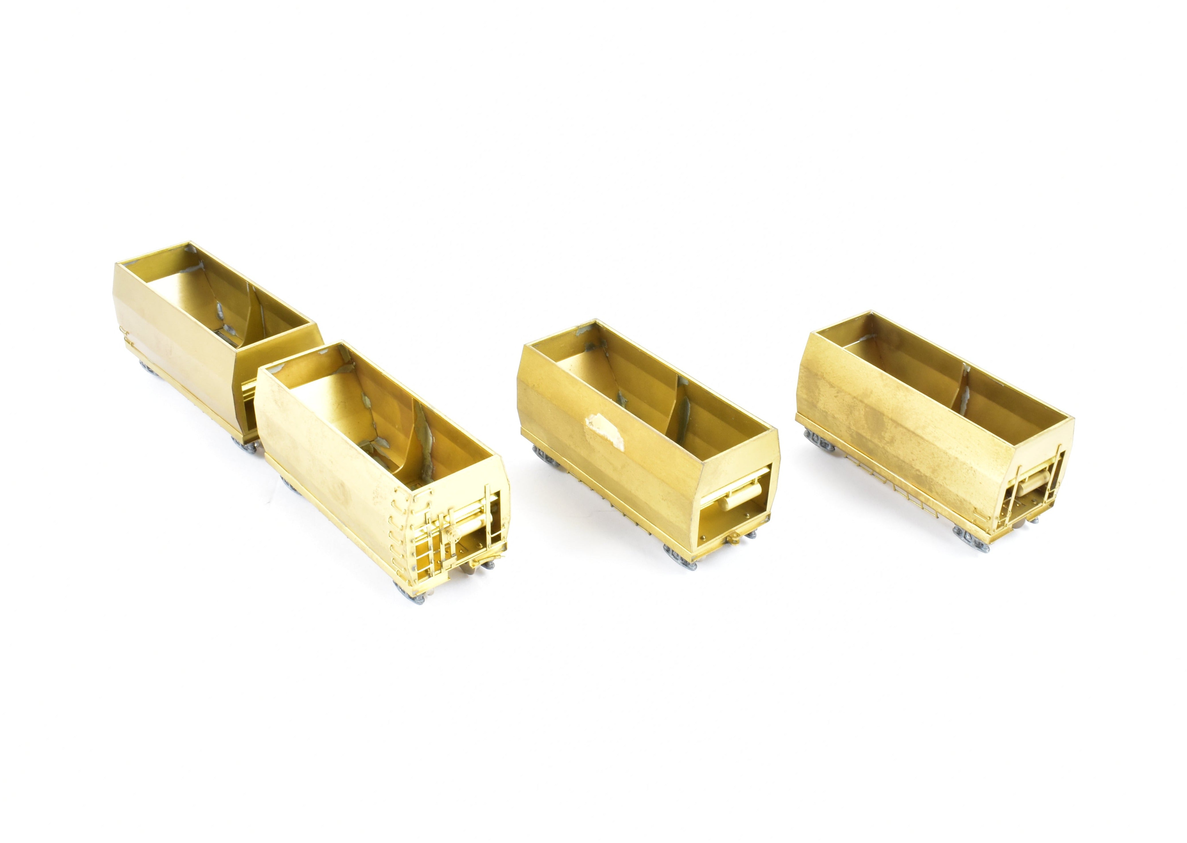 HO Brass 4-Unit Articulated Hopper Cars: NWSL & SOU Railway Models